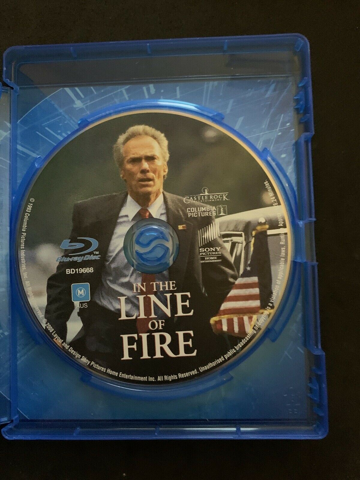 In The Line Of Fire (Blu-ray, 1993) Clint Eastwood, John Malkovich, Rene Russo