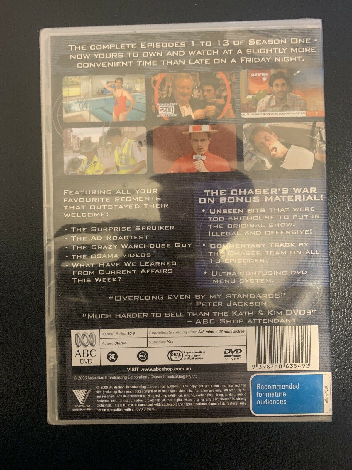 *New Sealed* The Chaser's War on Everything : Season 1 : Vol 1 (DVD, 2-Disc Set)