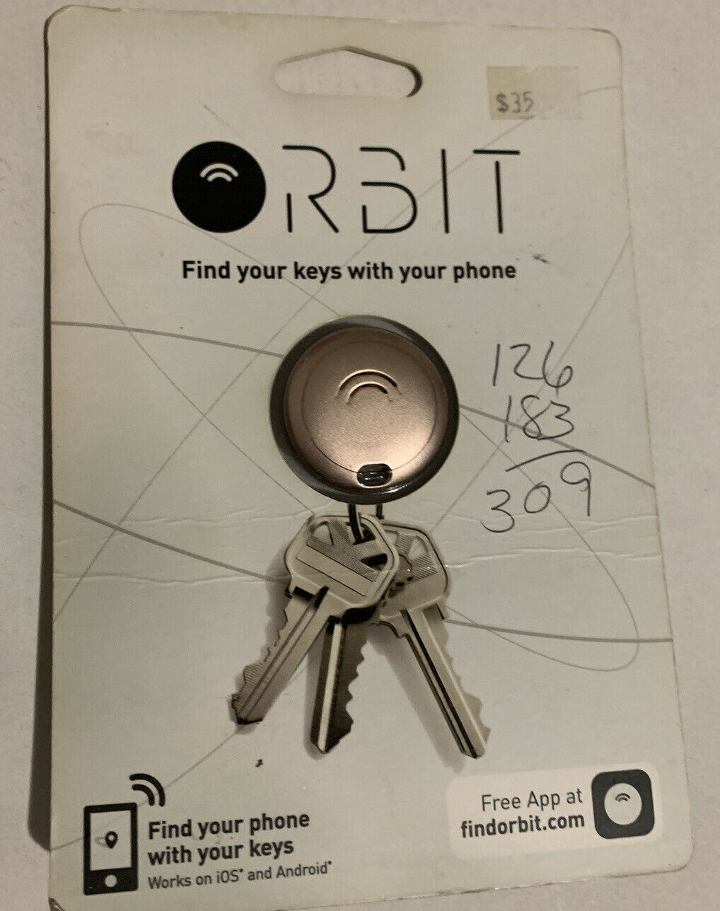 Orbit: Key Finder - Rose Gold - Find your Keys with Your Phone