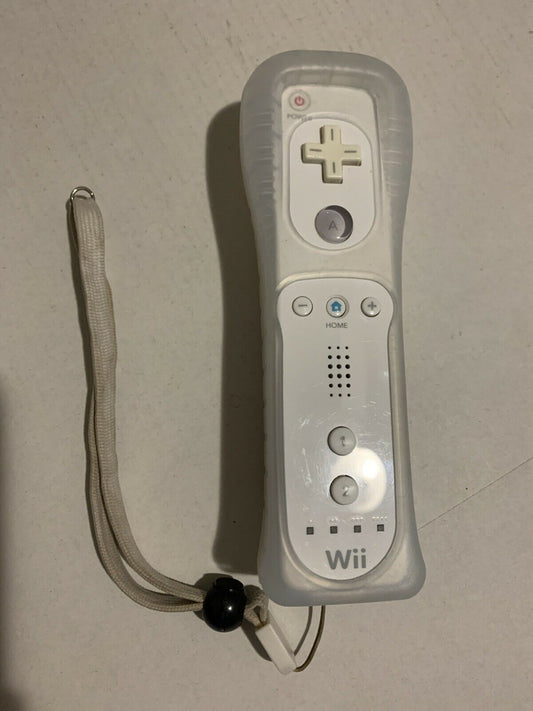 Genuine Nintendo Wiimote Controller RVL-003 With Rubber Case Cover