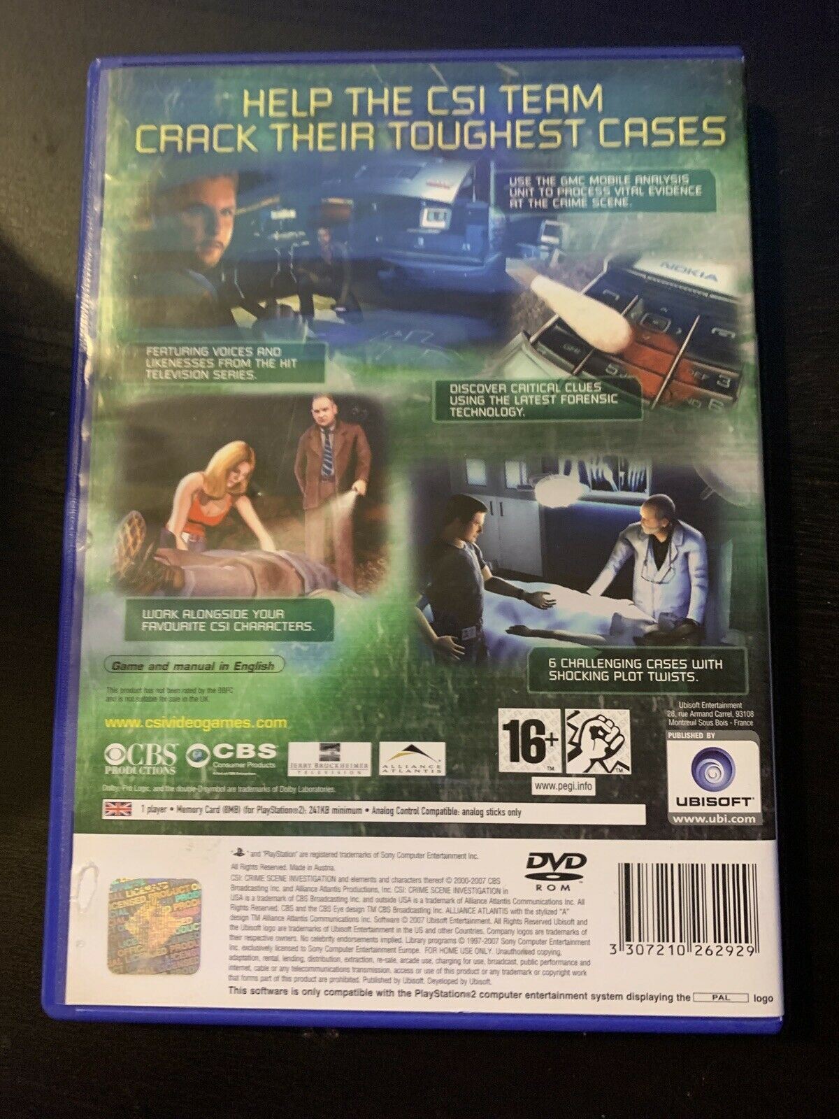 CSI: Crime Scene Investigation - 3 Dimensions Of Murder PS2 With Manual PAL