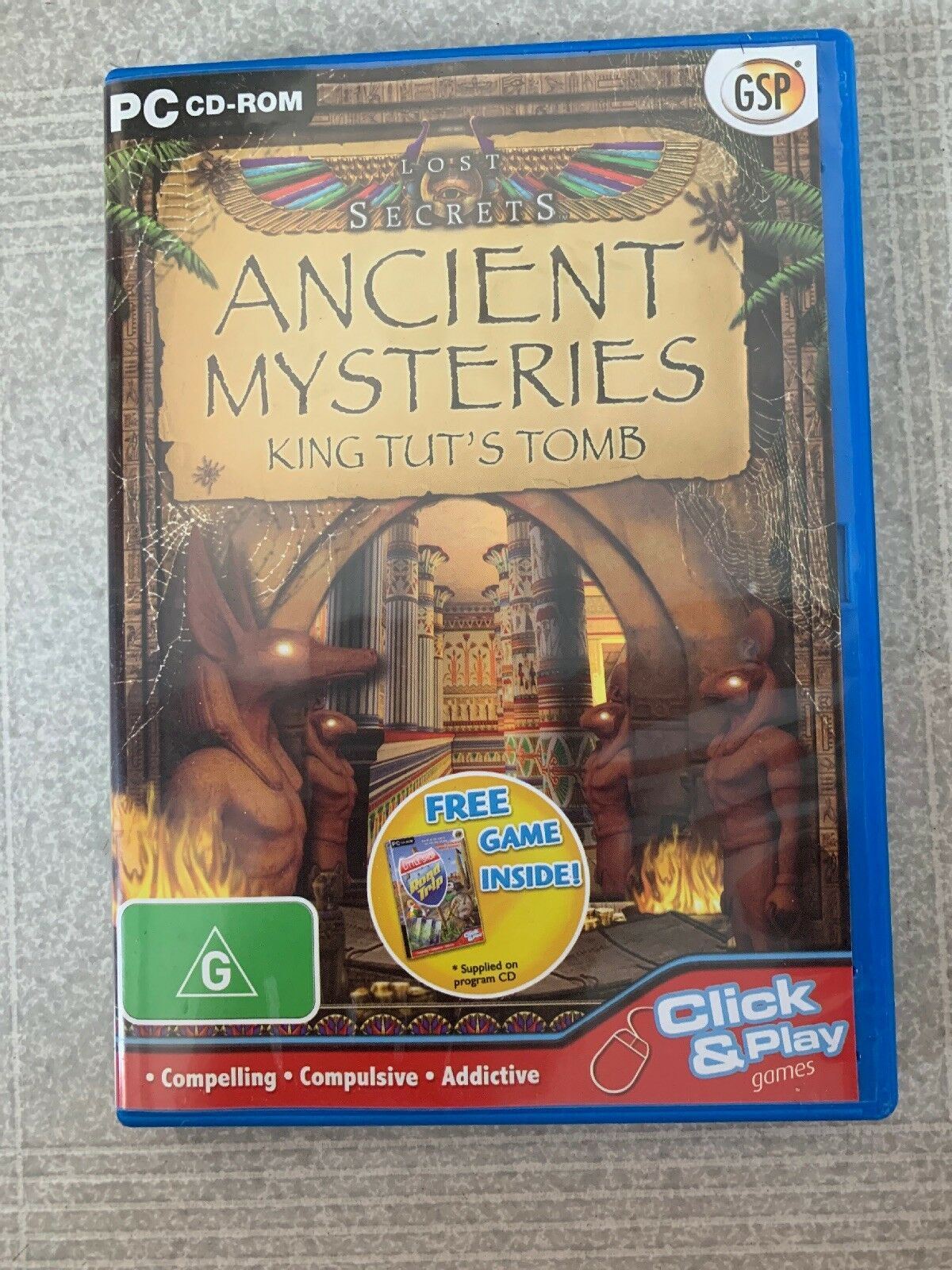 Lost Secrets: Ancient Mysteries King Tut's Tomb - PC CD Hidden Object Game