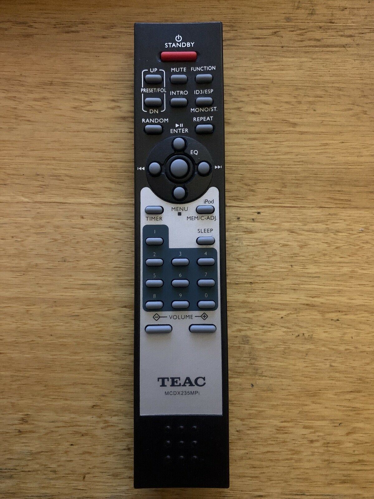 Genuine Teac MCDX235MPi Remote Control