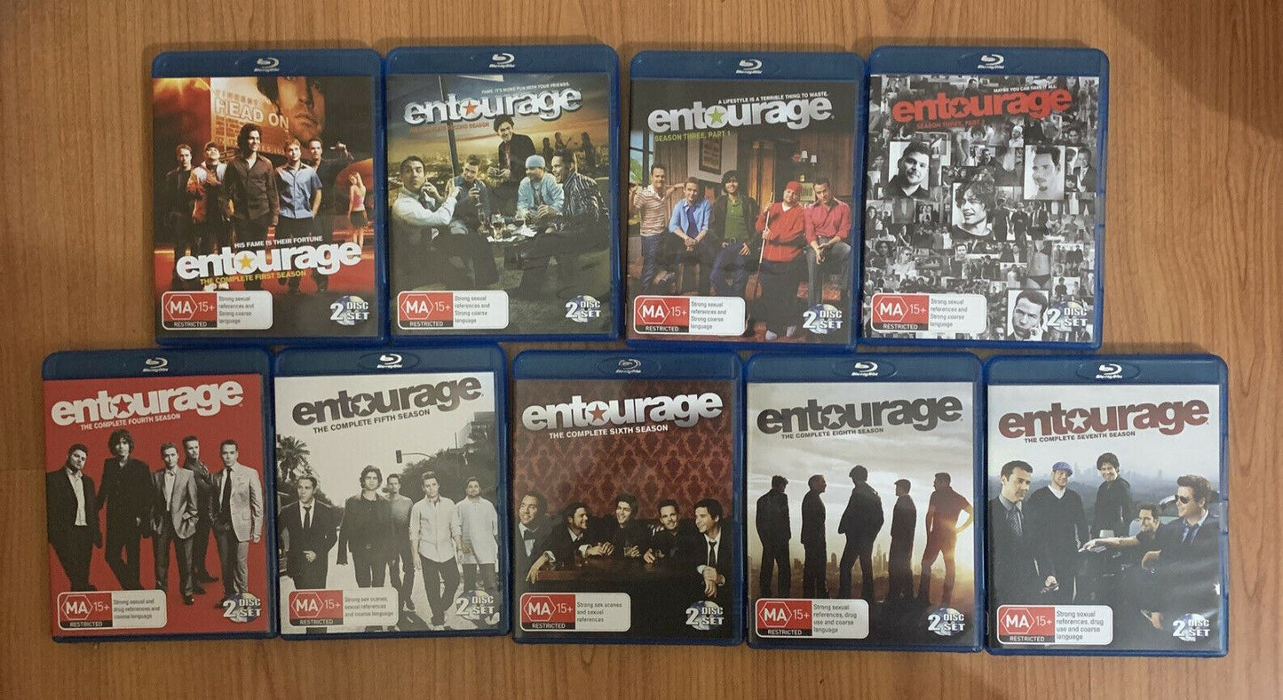 Entourage - Seasons 1-8 (Blu-ray, 2008) Adrian Grenier Region B
