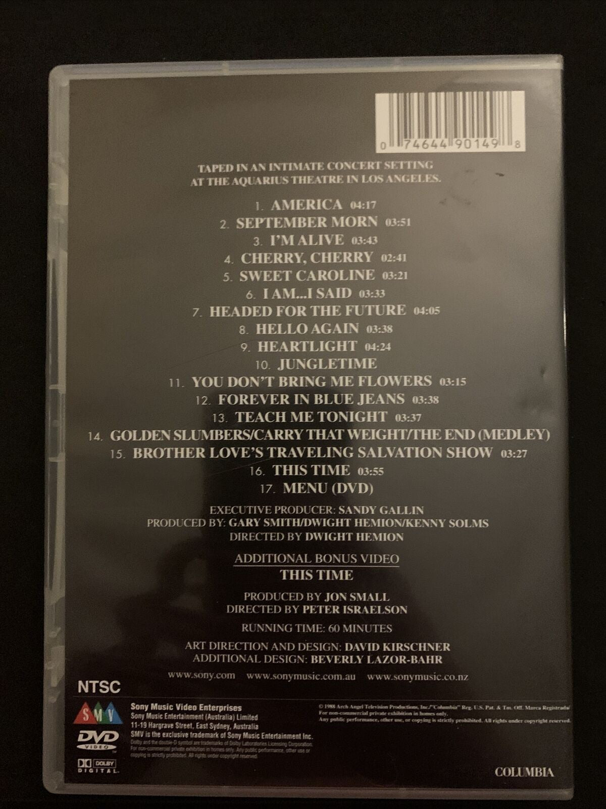 Neil Diamond - Greatest Hits Live (DVD, 1998)
