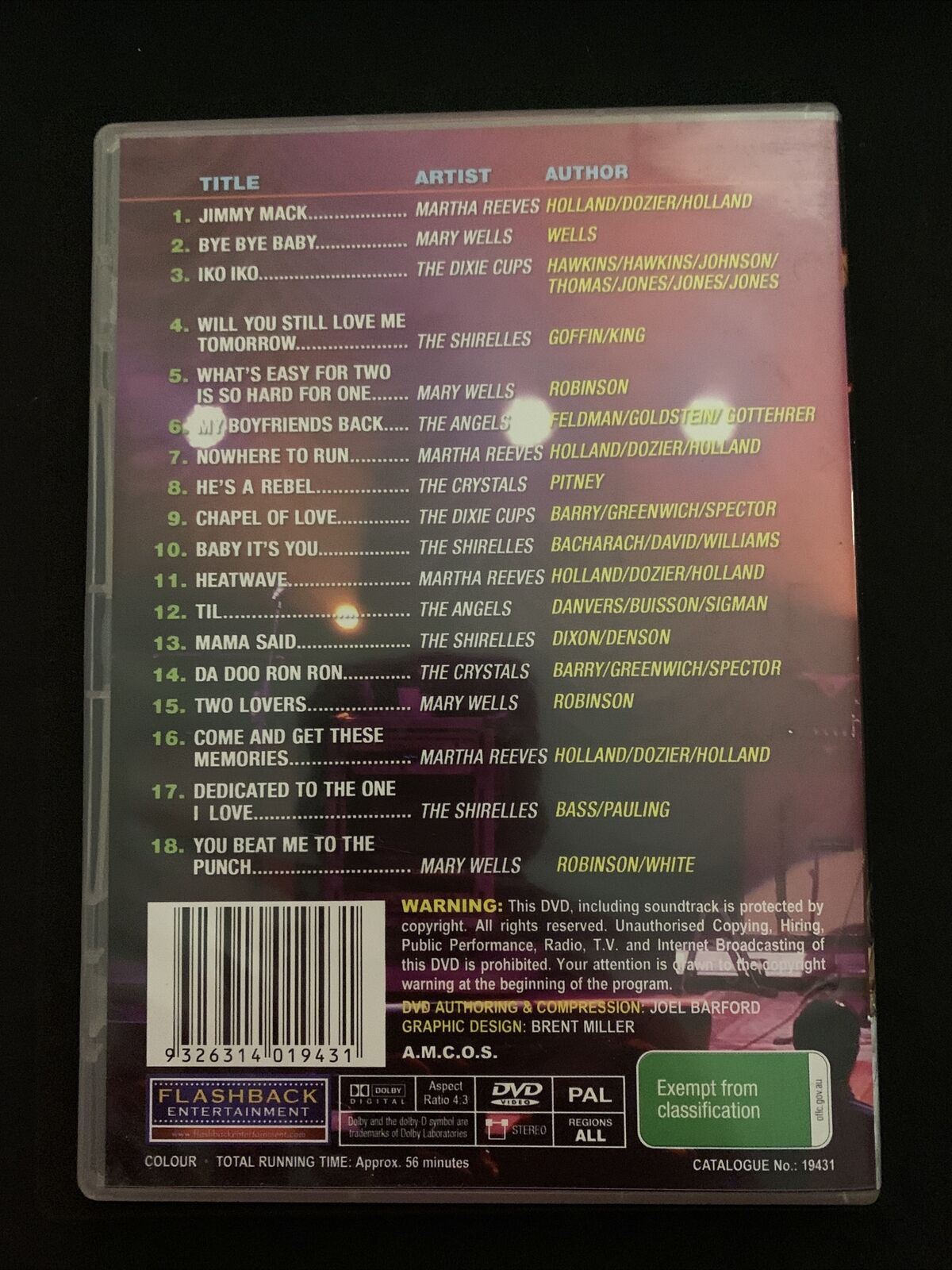 Diva Live - Martha Reeves, Mary Wells, Dixie Cups, Shirelles... DVD Region ALL