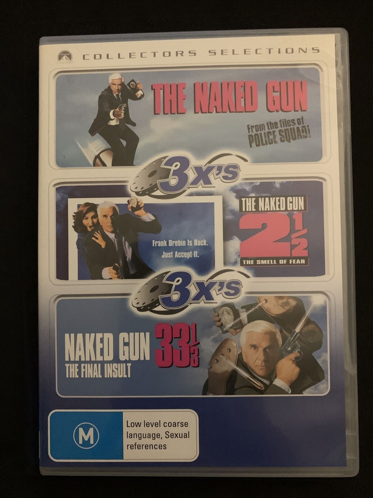 The Naked Gun, Naked Gun 2 1/2, Naked Gun 33 1/3 (DVD, 1988) Region 4