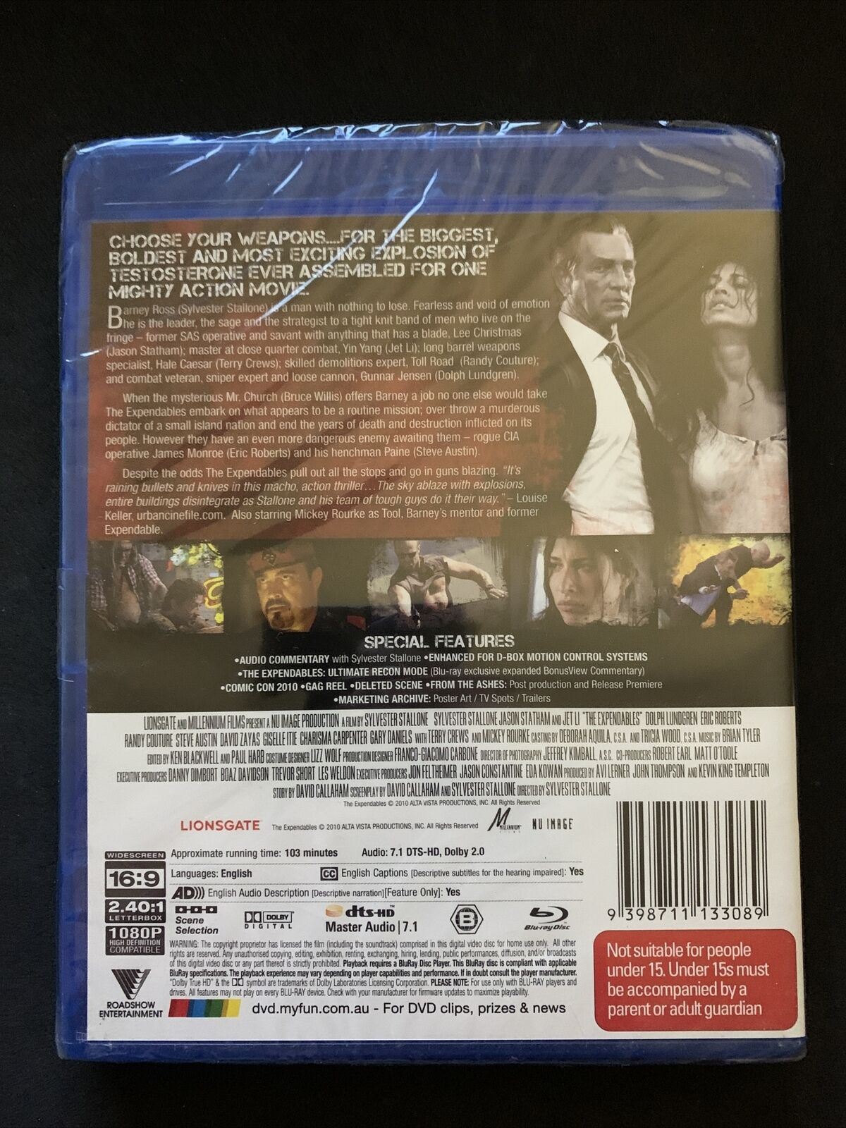 *New Sealed* The Expendables (Blu-ray, 2010) Region B