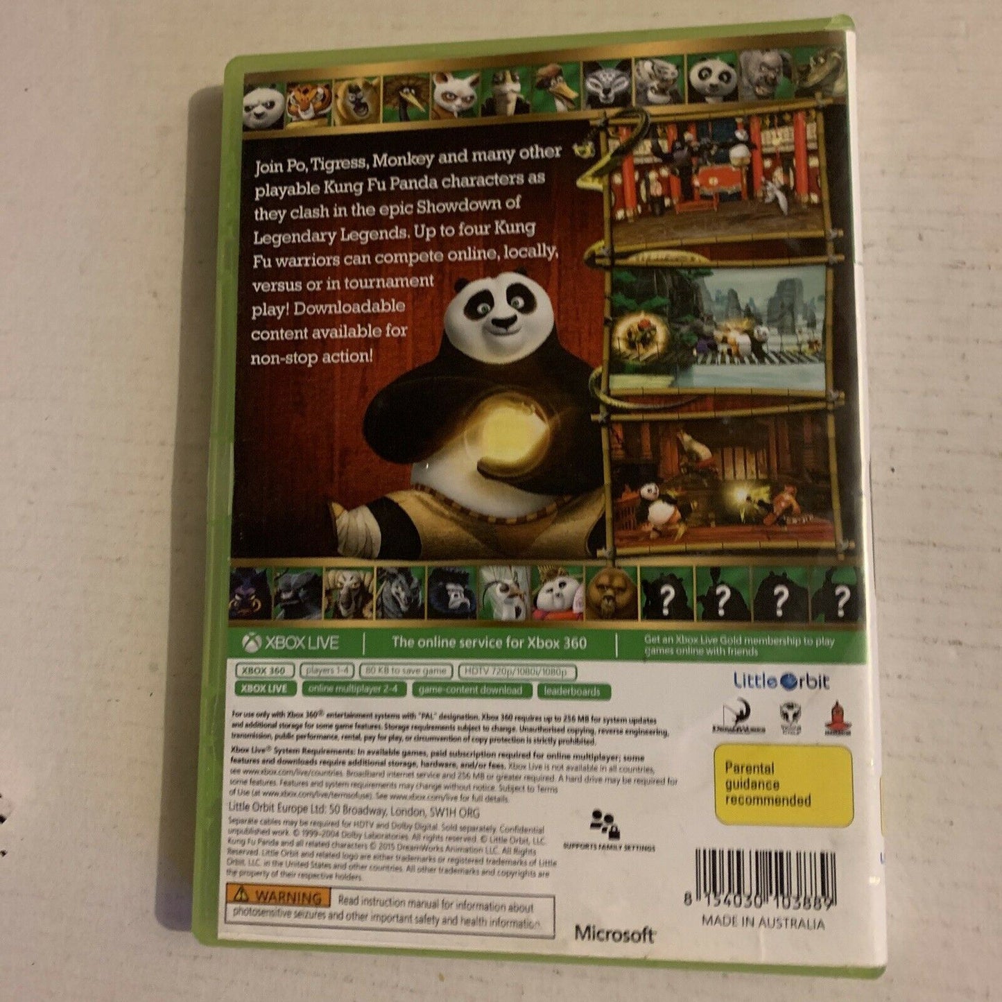 Kung Fu Panda - Showdown Of Legendary Legends - Xbox 360 With Manual PAL