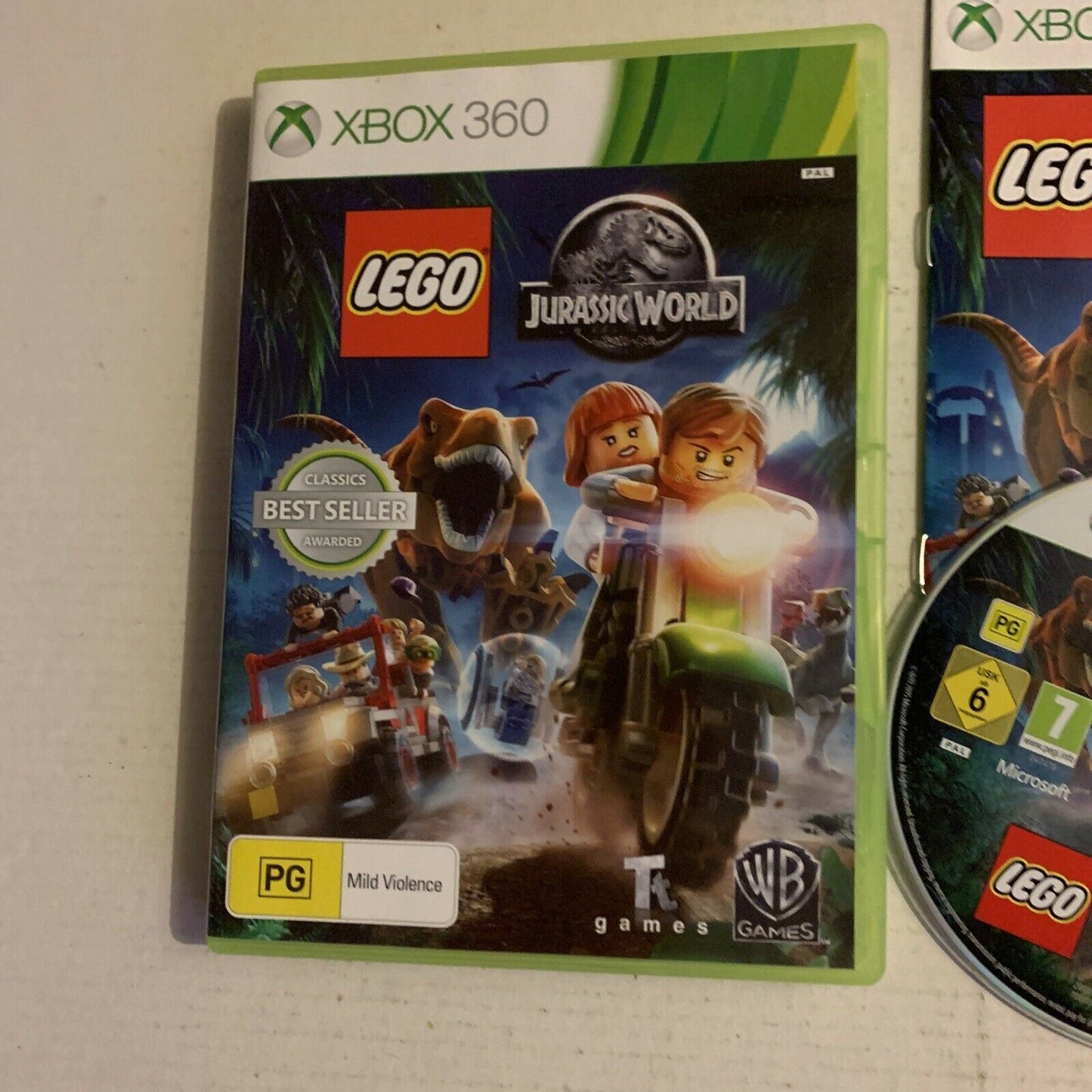 Lego Jurassic World - Xbox 360 PAL Complete With Manual