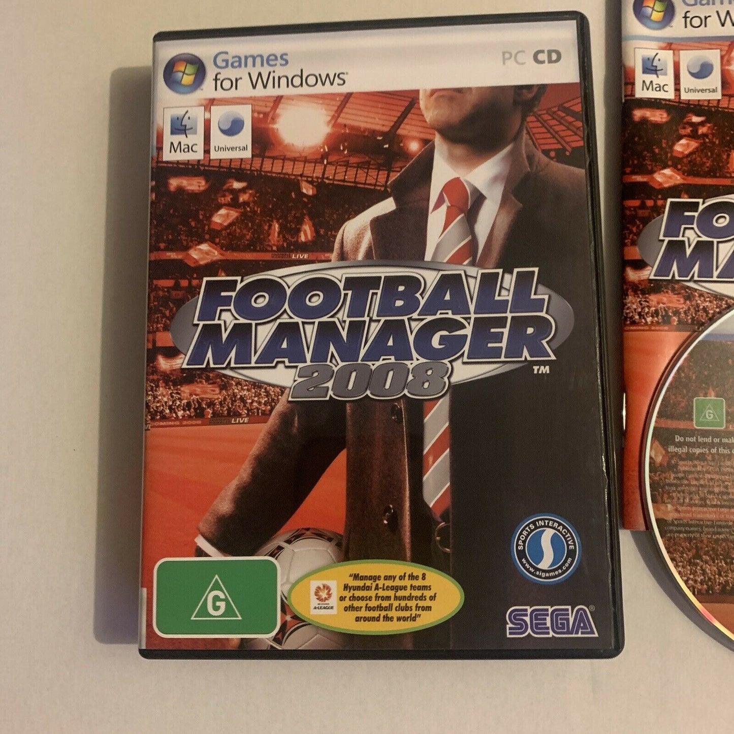 Football Manager 2008 for Windows/Mac CDROM SEGA