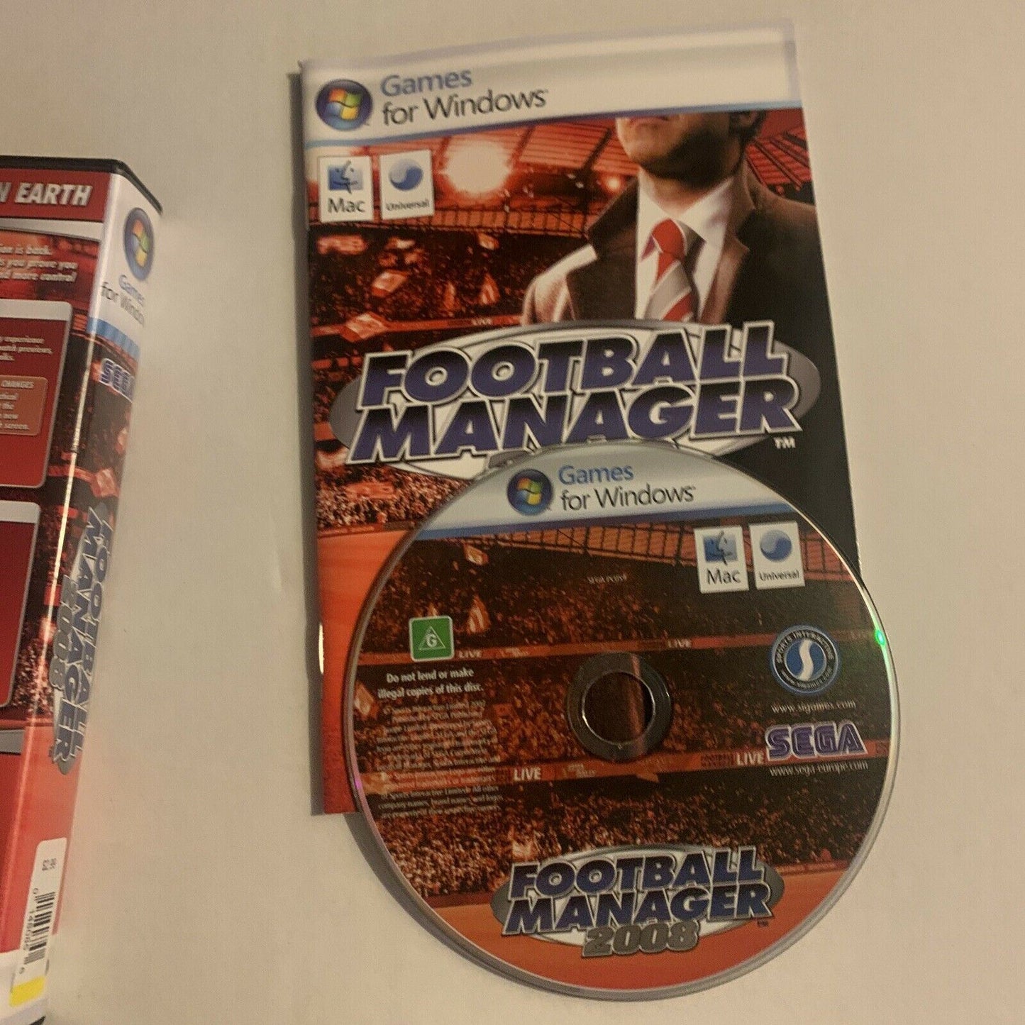 Football Manager 2008 for Windows/Mac CDROM SEGA