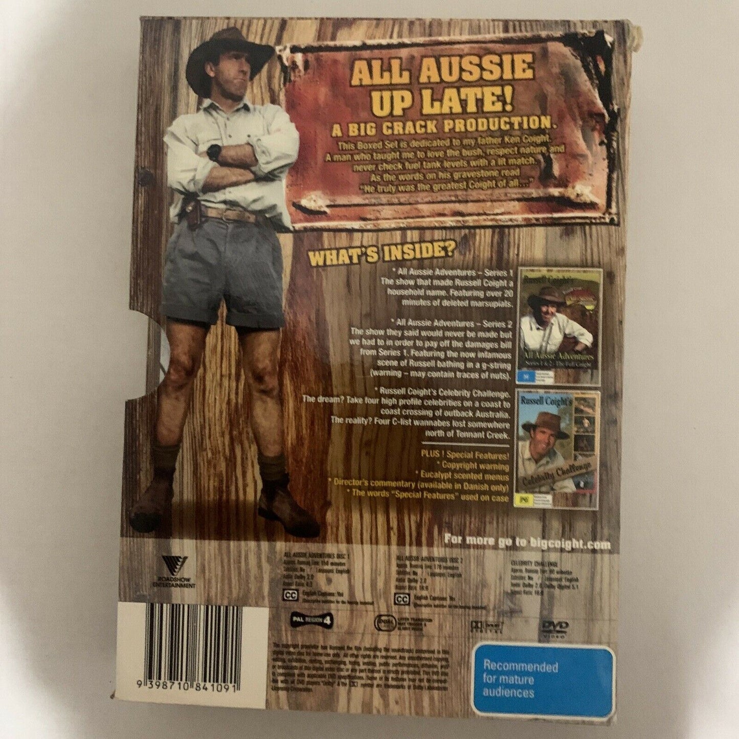 Russell Coight's All Aussie Adventures: The Whole Kit and Kaboodle DVD Region 4