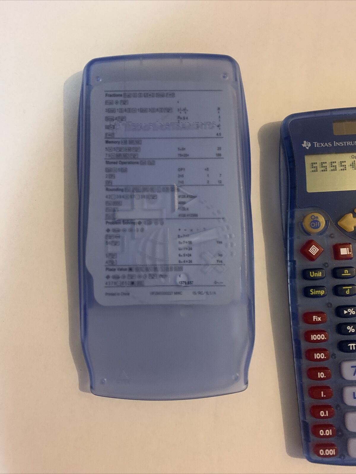 Texas Instruments TI-15 Primary Solar Powered Calculator