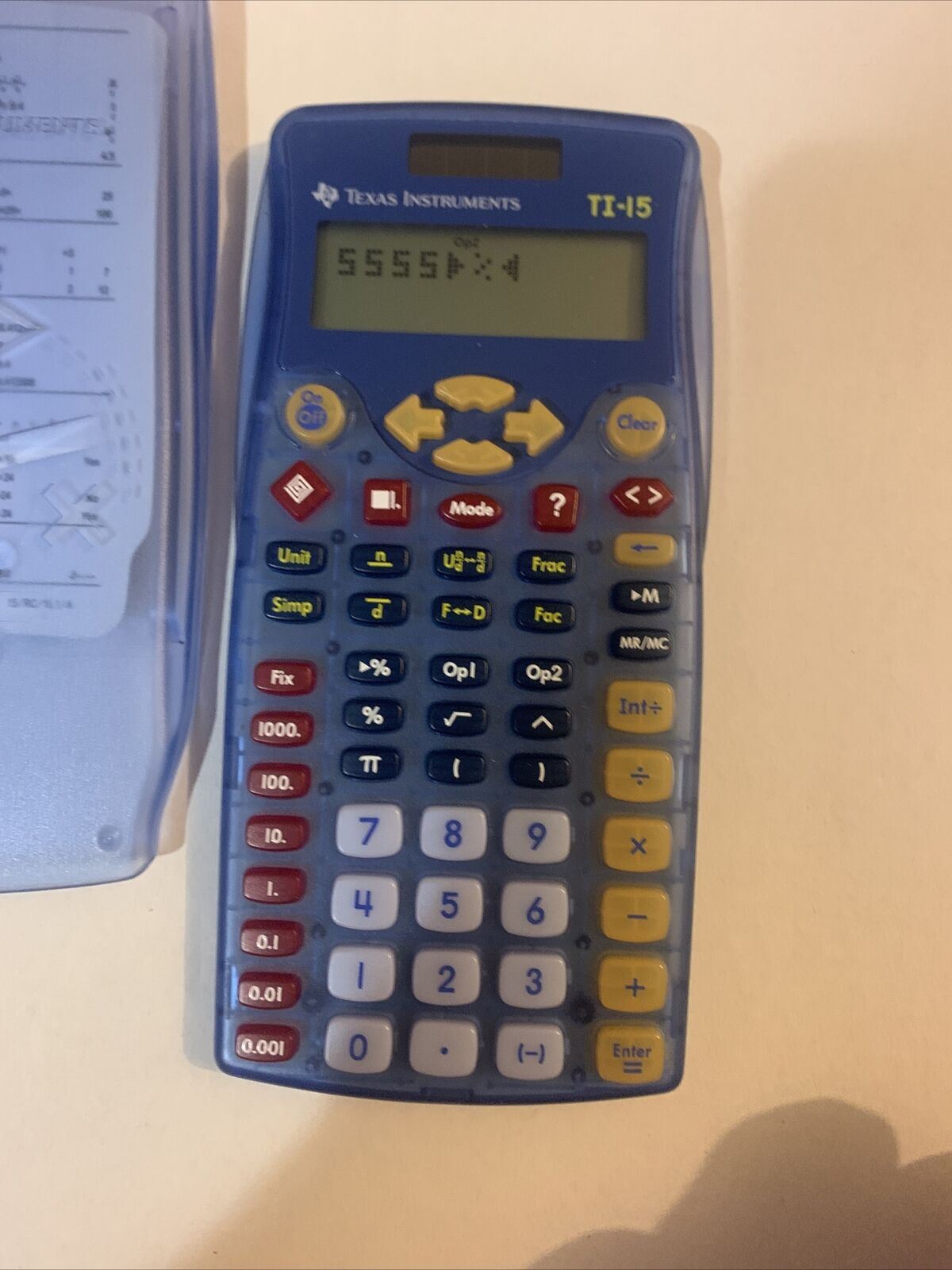 Texas Instruments TI-15 Primary Solar Powered Calculator