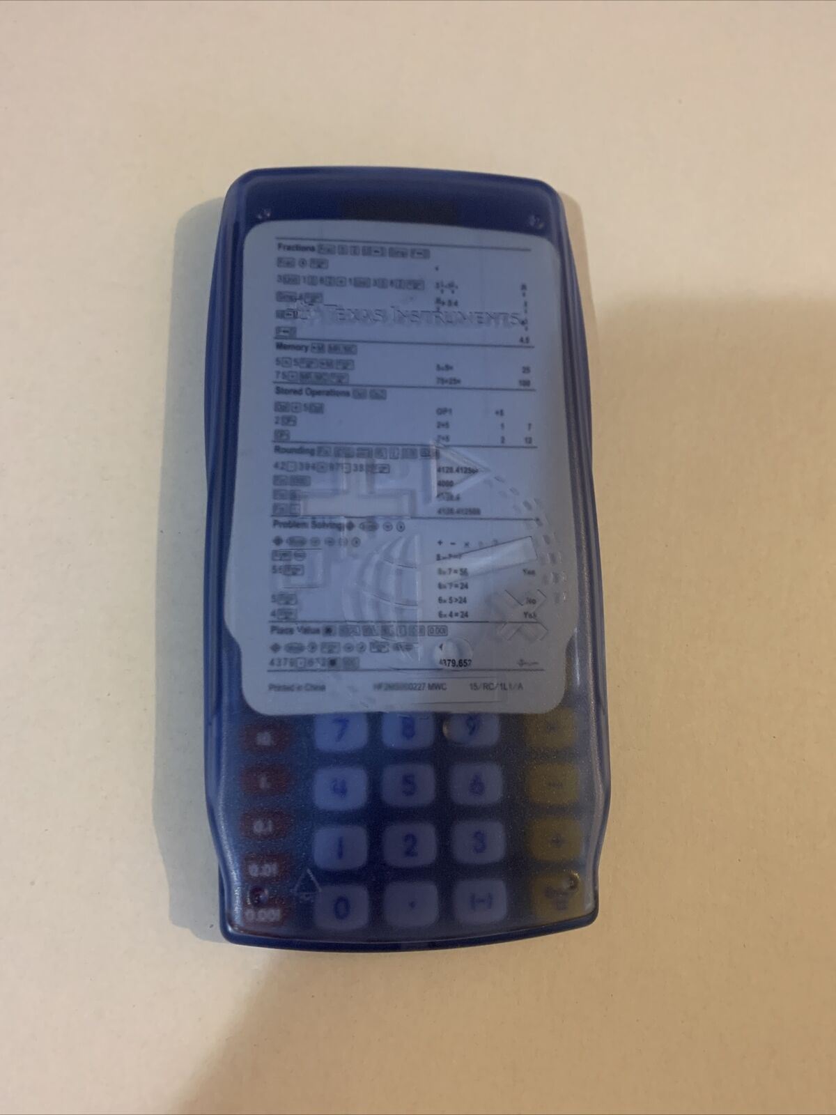 Texas Instruments TI-15 Primary Solar Powered Calculator