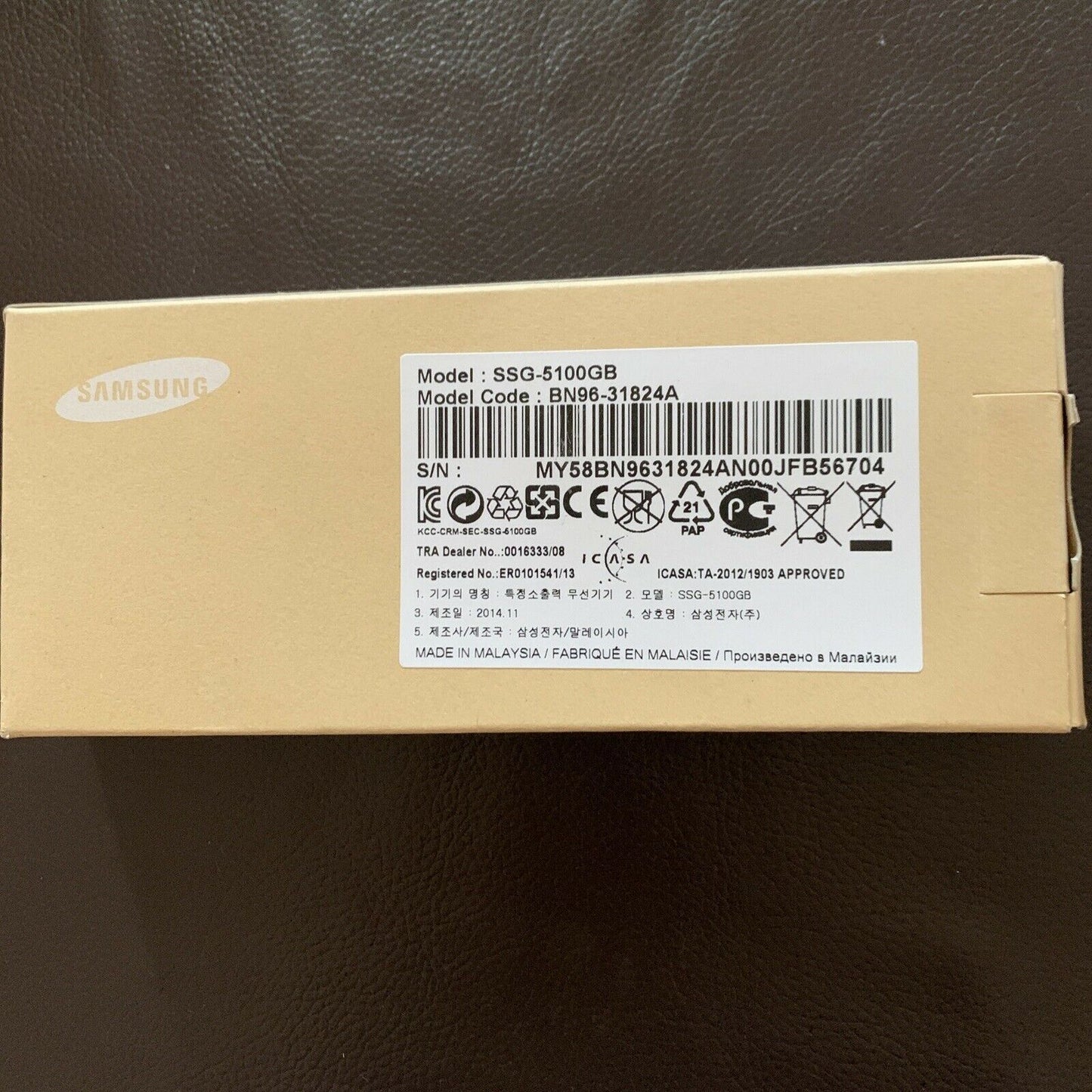 2 x Samsung TV 3D Glasses SSG-5100GB - Active Shutter for Samsung 3D TVs