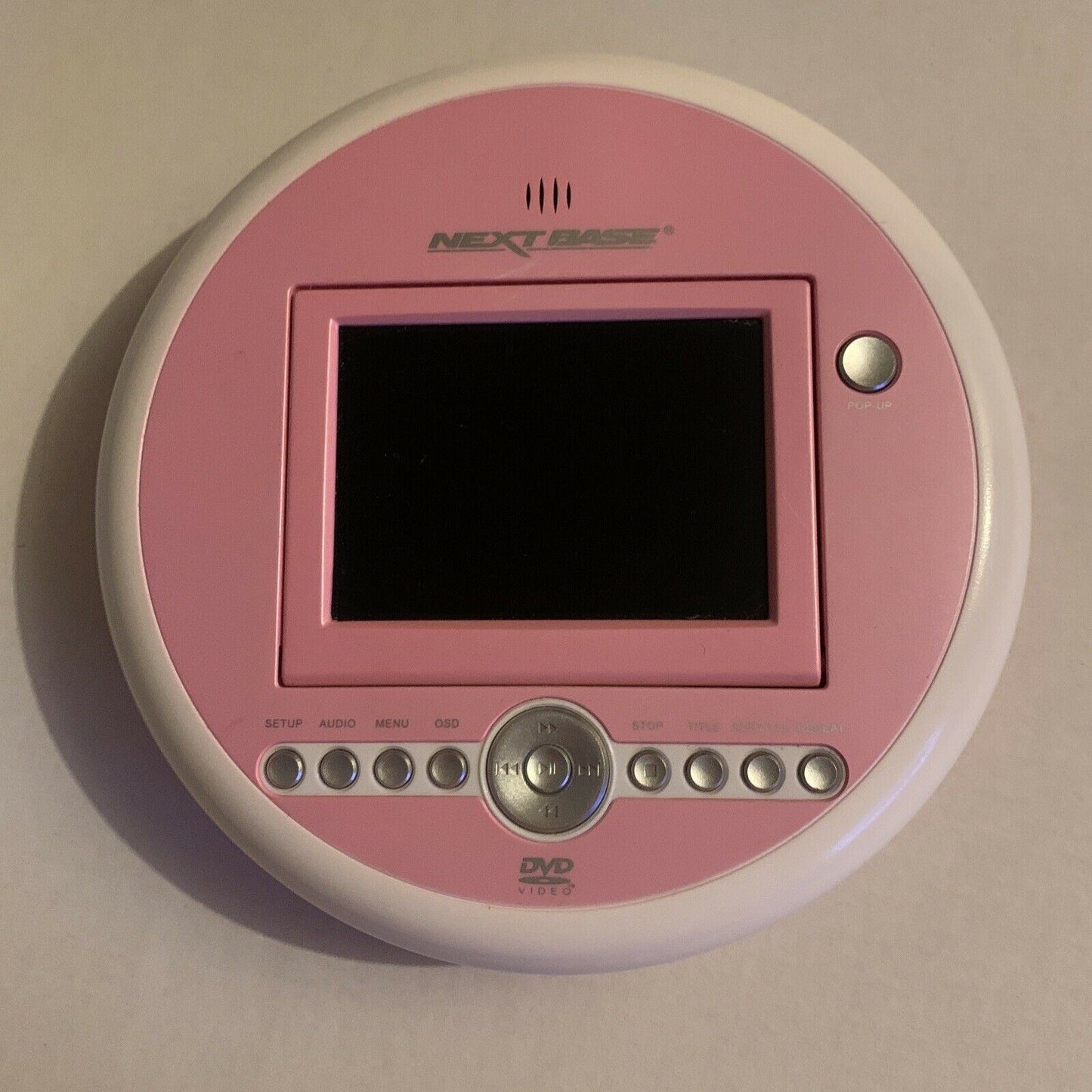 Next Base 3.5 Pop-up Portable DVD/CD MP3 Player With Car Charger And Headphones