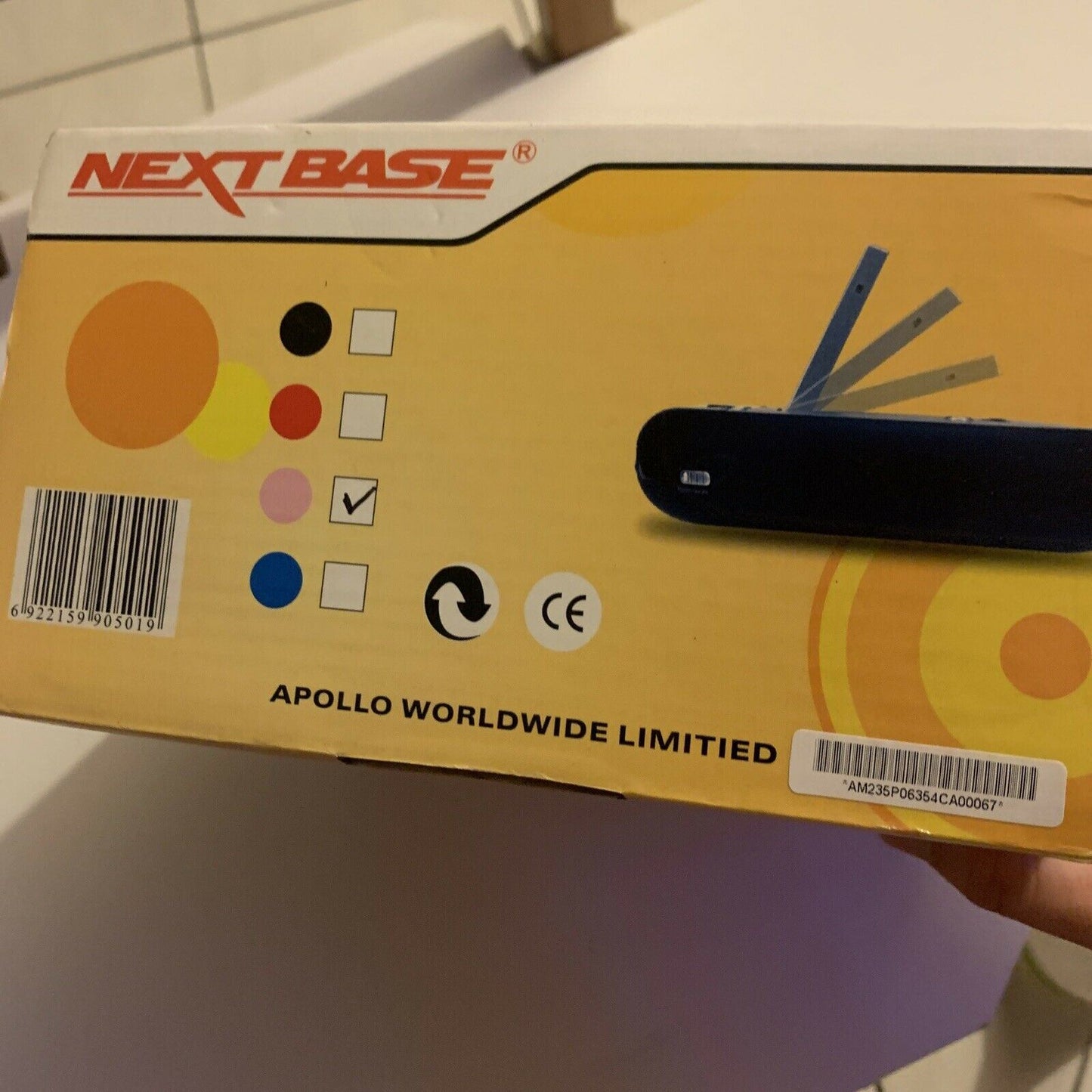Next Base 3.5 Pop-up Portable DVD/CD MP3 Player With Car Charger And Headphones