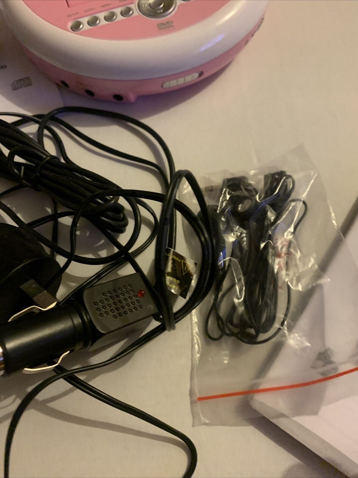 Next Base 3.5 Pop-up Portable DVD/CD MP3 Player With Car Charger And Headphones