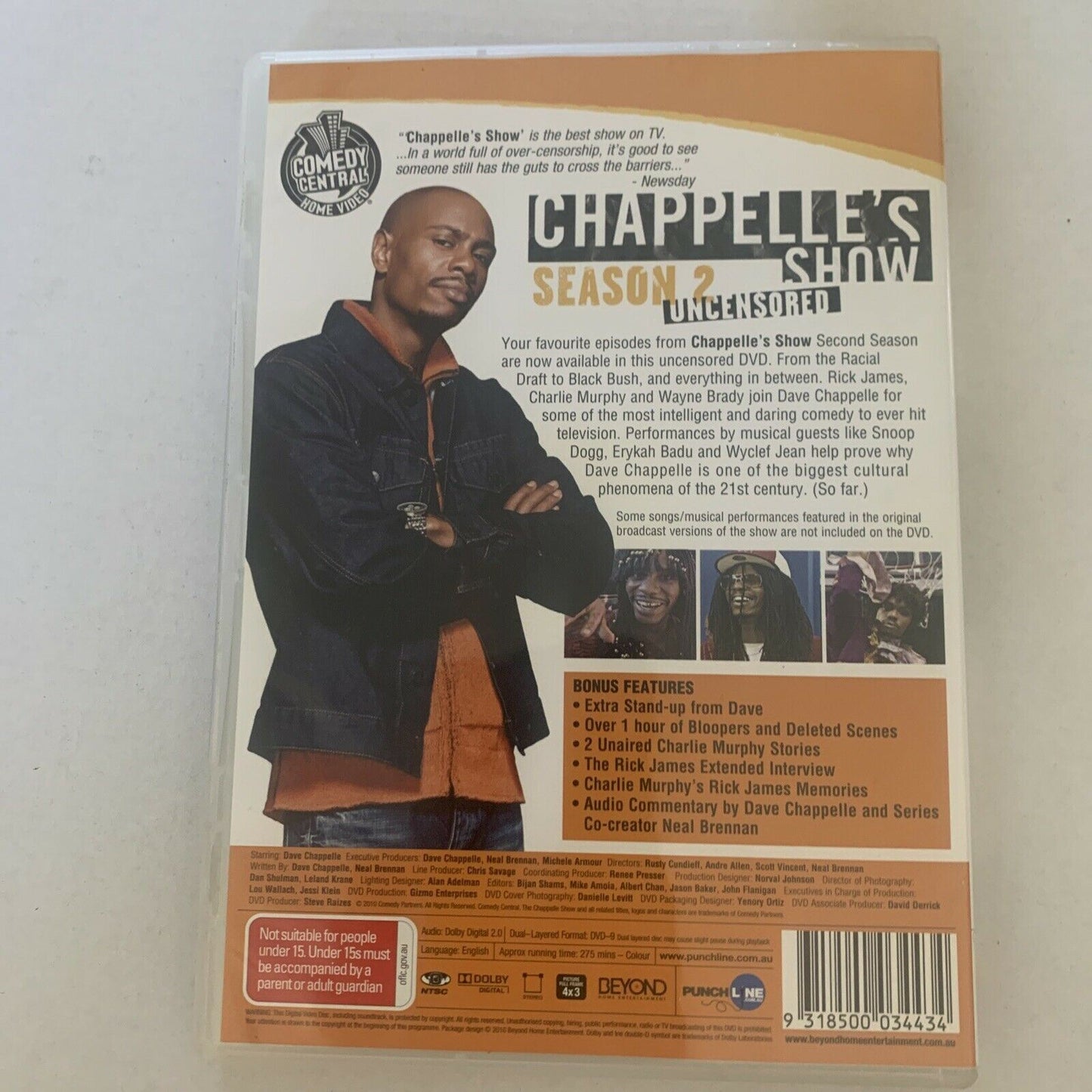 Chappelle's Show : Season 2 Uncensored (DVD, 2010) Dave Chappelle. Region Free