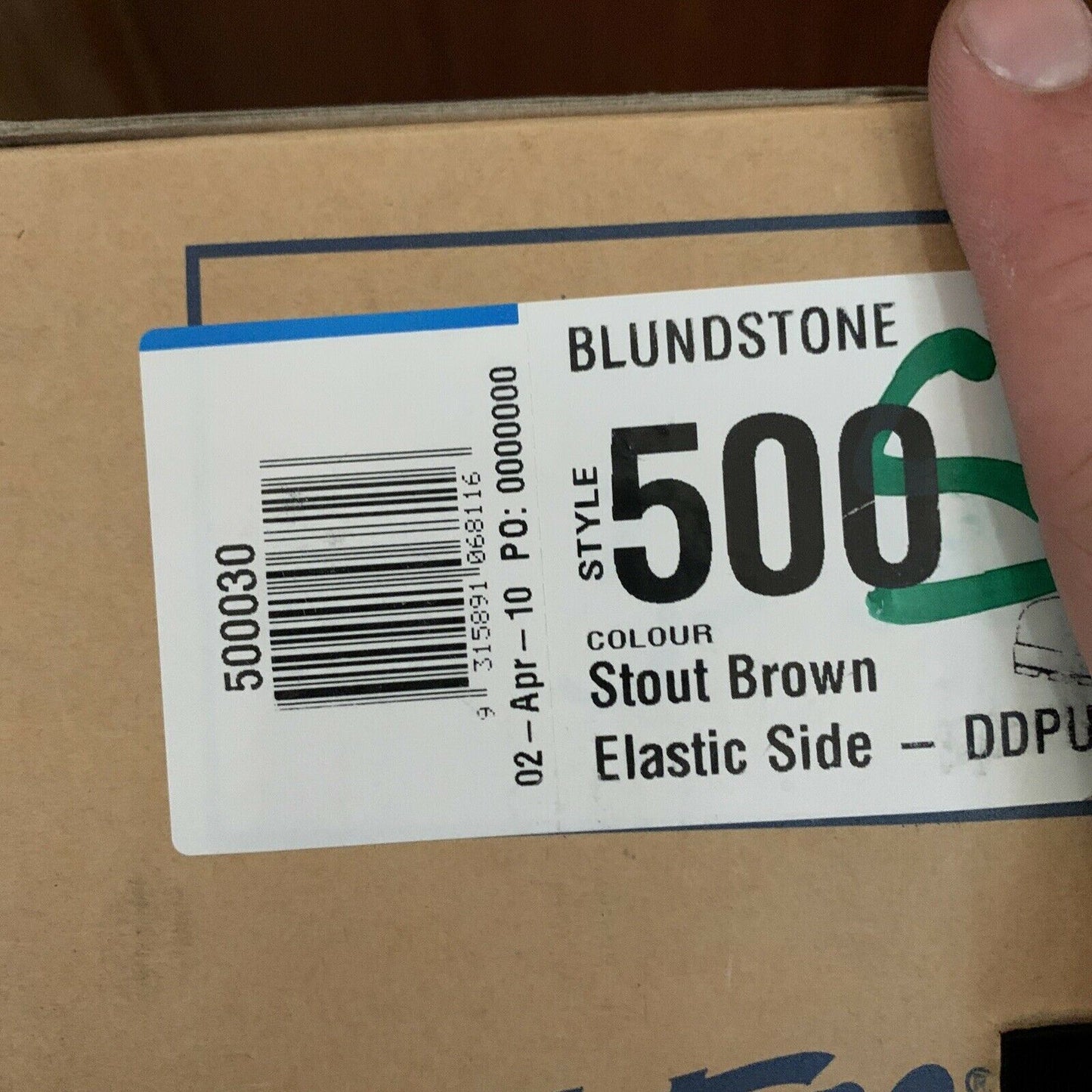 Blundstone Original 500 Series Leather Boots Stout Brown Unisex UK3 US4