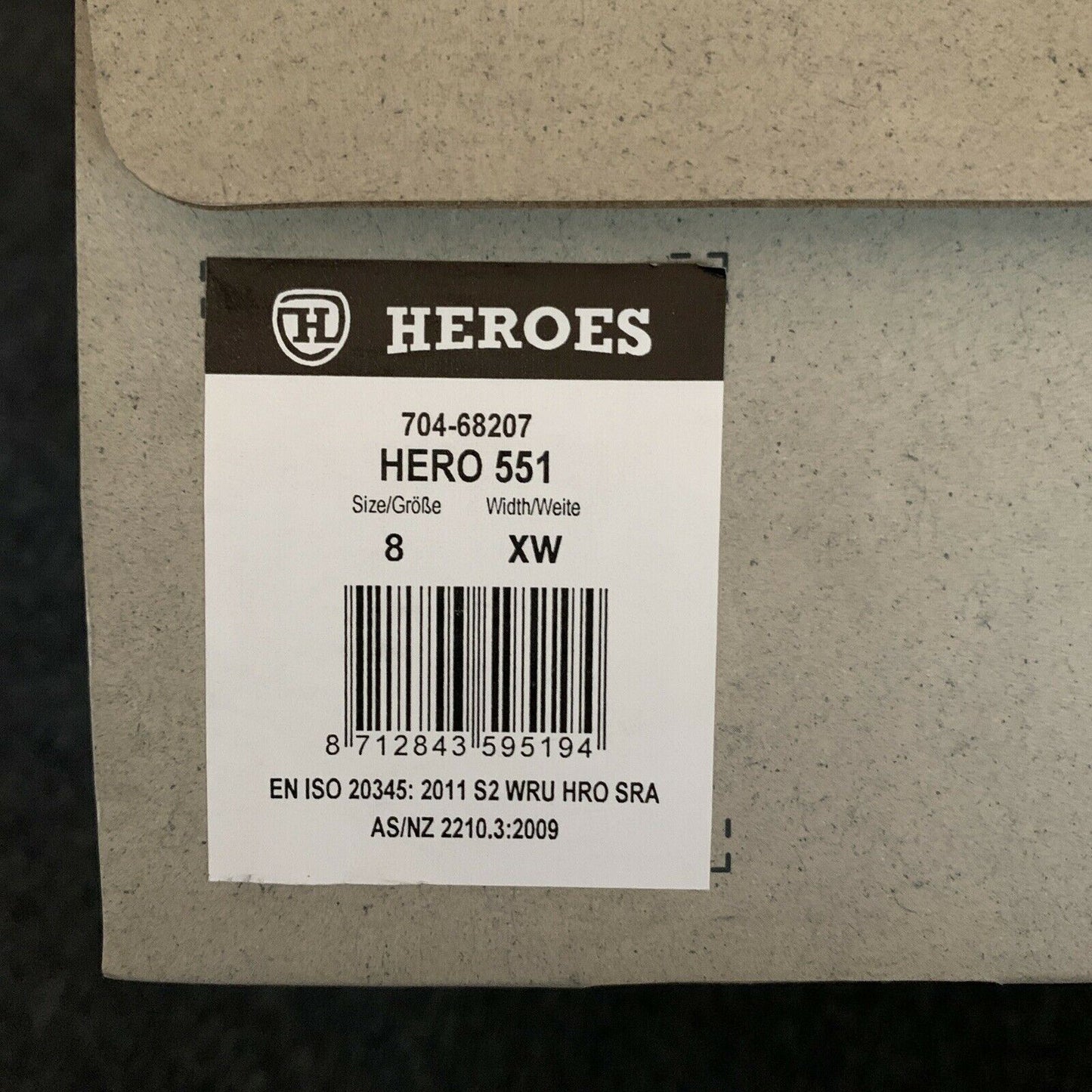 BATA Hero 551 Work Safety Boots, Boa Lacing System With Scuff Cap Size UK8 US9