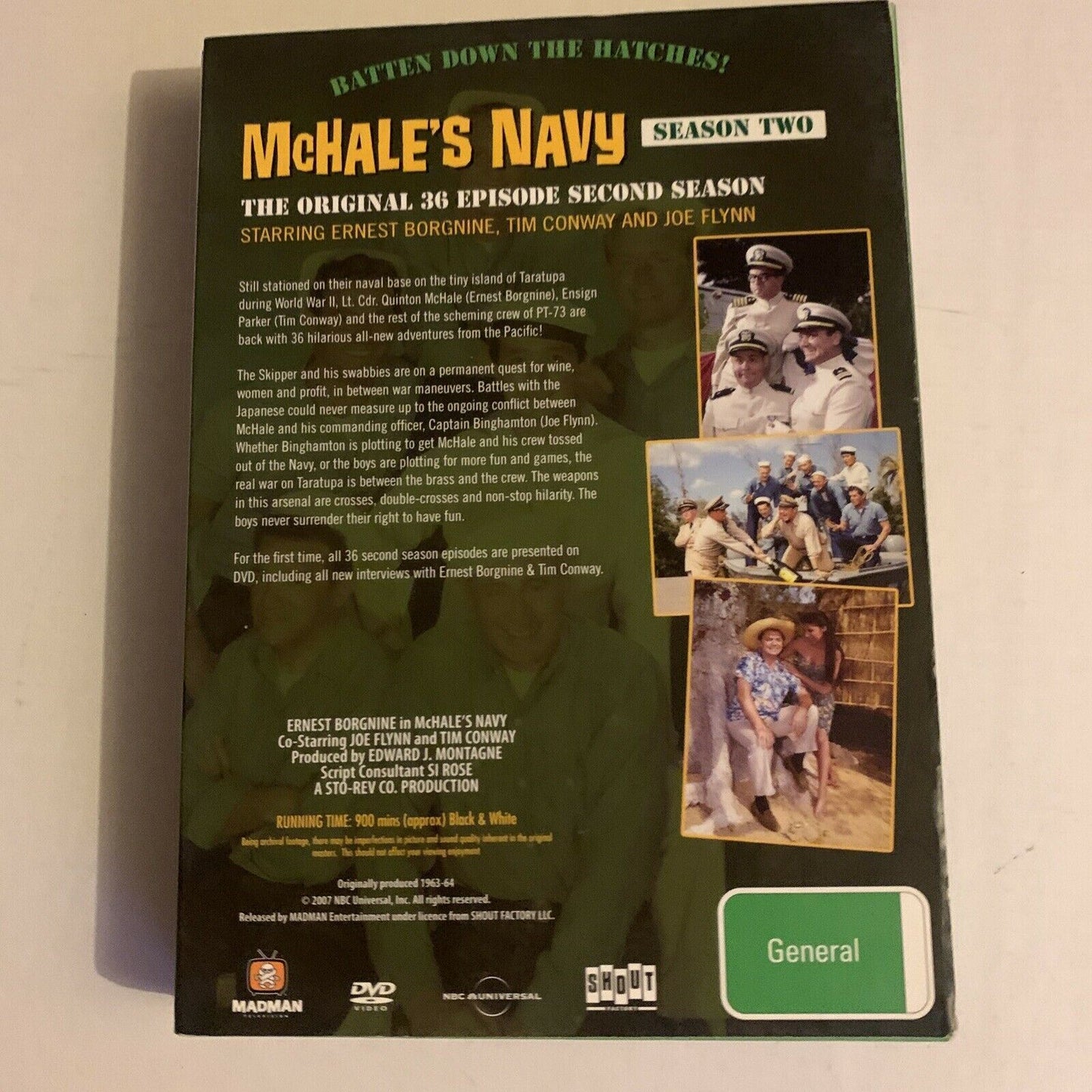 McHale's Navy : Season 2 (DVD, 2007, 5-Disc Set) Ernest Borgnine, Joe Flynn