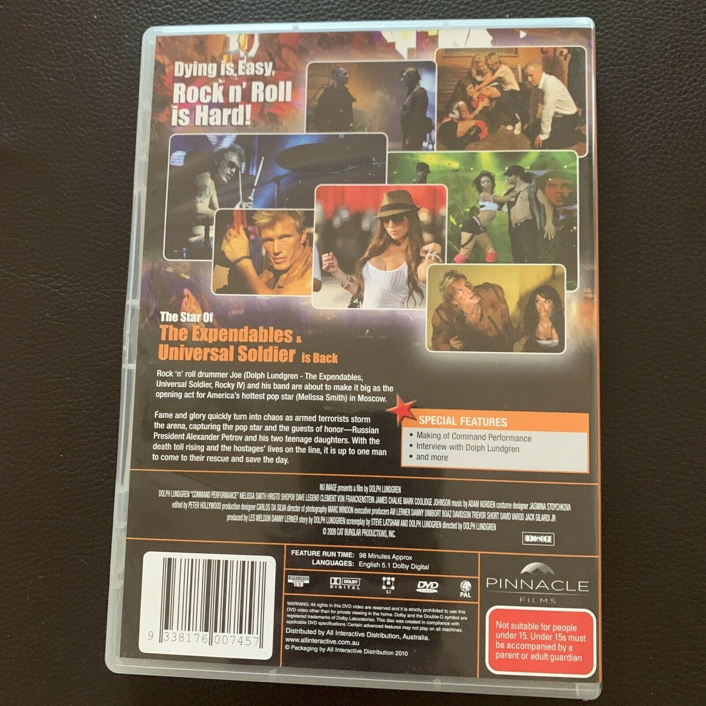 Command Performance (DVD, 2009) Dolph Lundgren. Region 4