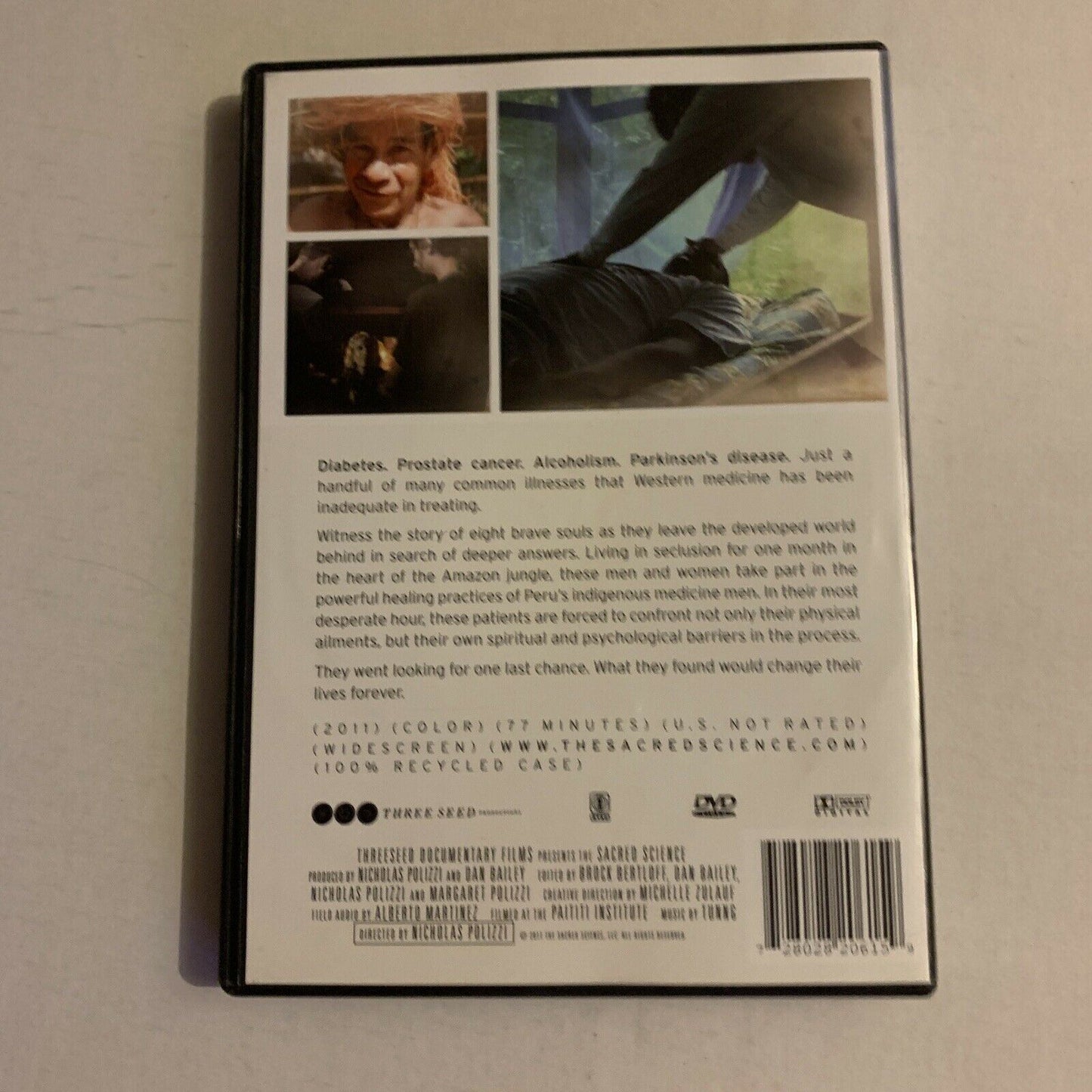The Sacred Science (DVD, 2011) Western Medicine vs Amazon Jungle Peru Medicine