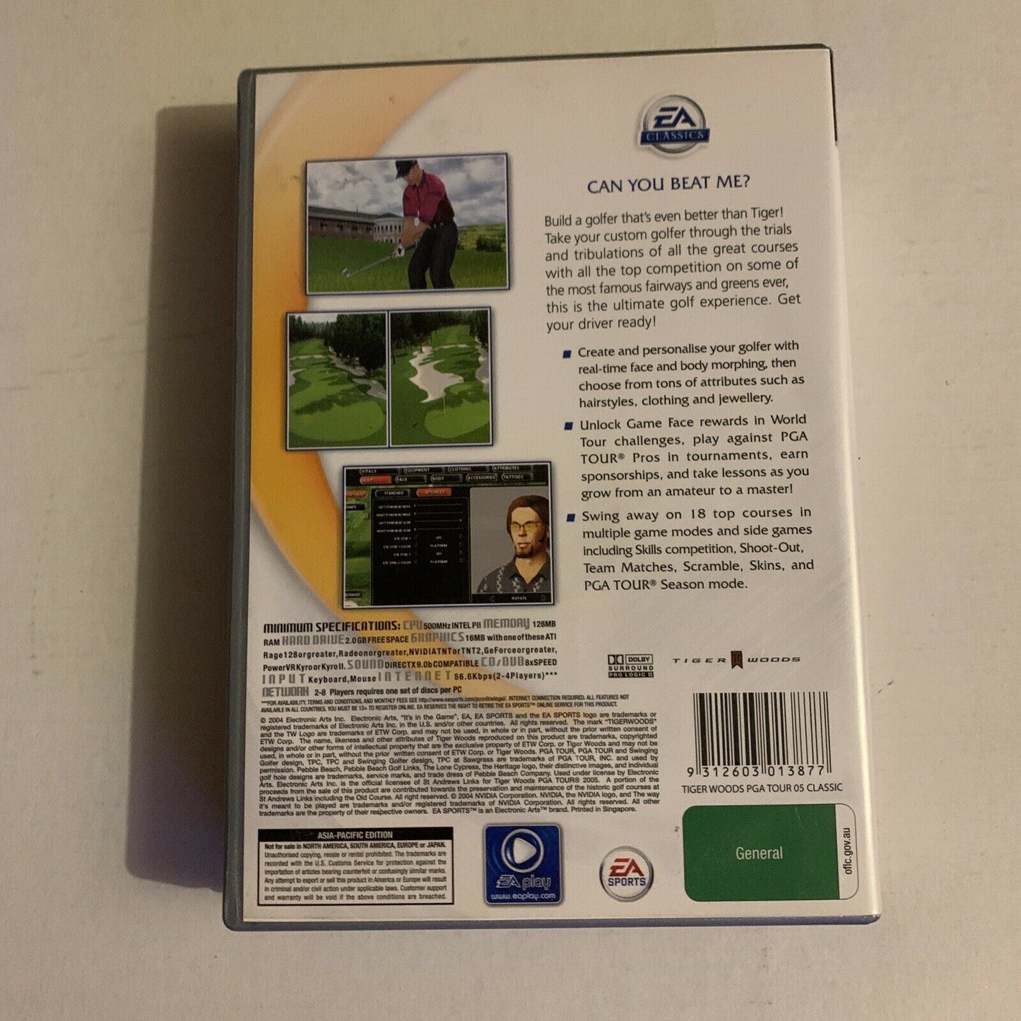 EA Sports Tiger Woods PGA Tour 2005 PC CDROM