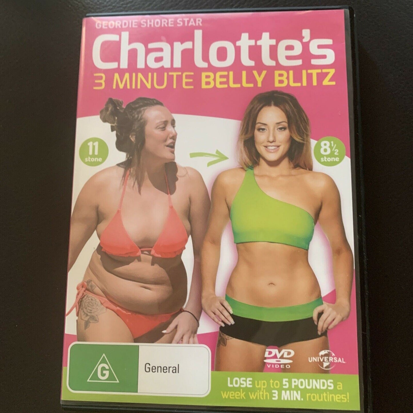 Charlotte's 3 Minute Bum Blitz (DVD, 2014) Region 4,2,5