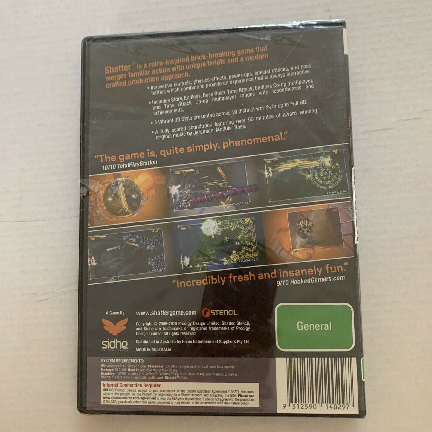 *New Sealed* Shatter PC CDROM Game