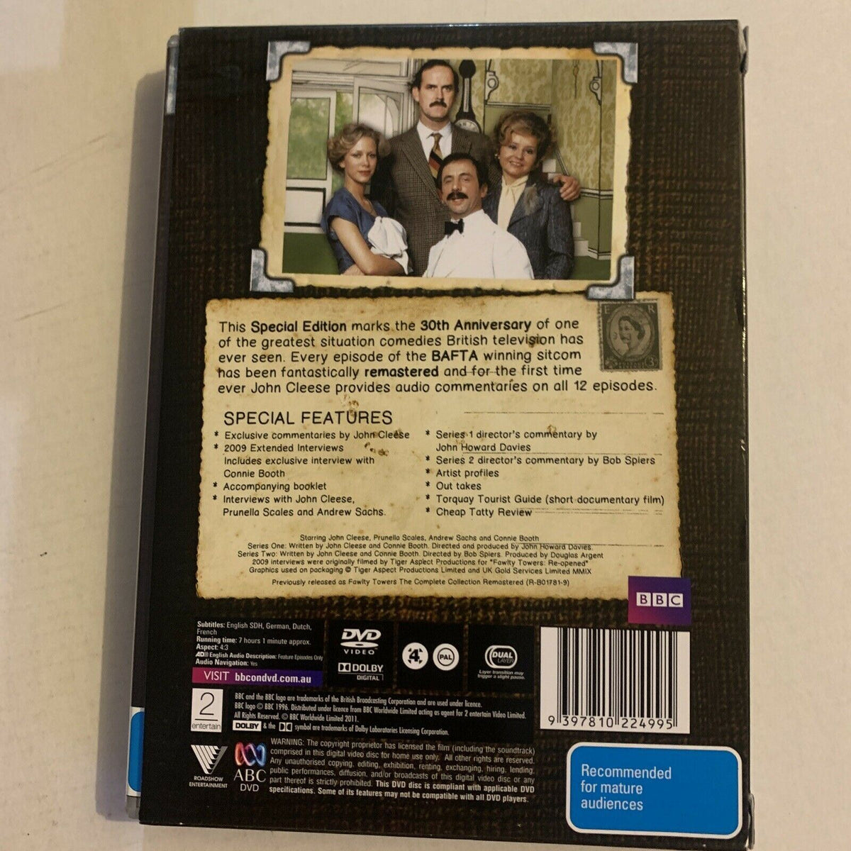 Fawlty Towers - The Complete Series Remastered (DVD, 1979, 3-Disc) Region 4,2