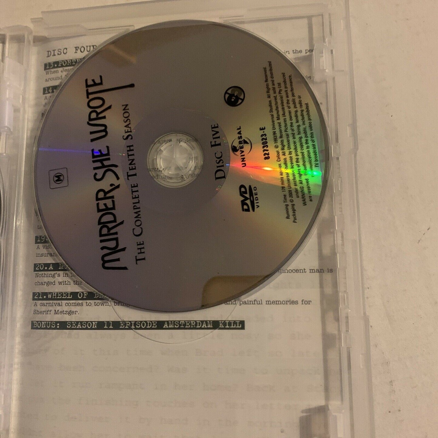 Murder, She Wrote - The Complete 10th Season (DVD, 1994) Region 4,2,5