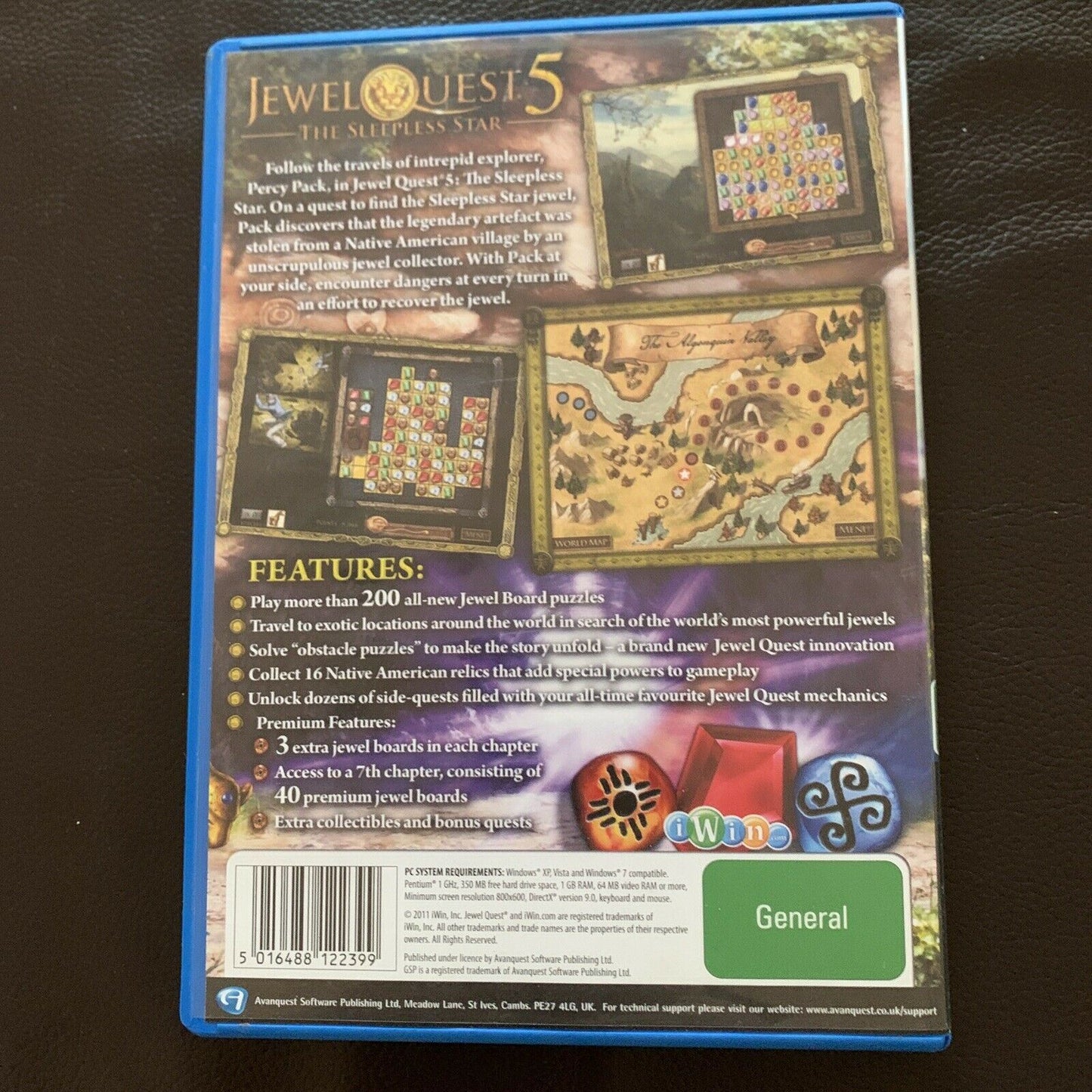 Jewel Quest 5 The Sleepless Star - PC Windows CD-ROM GSP Puzzle Game