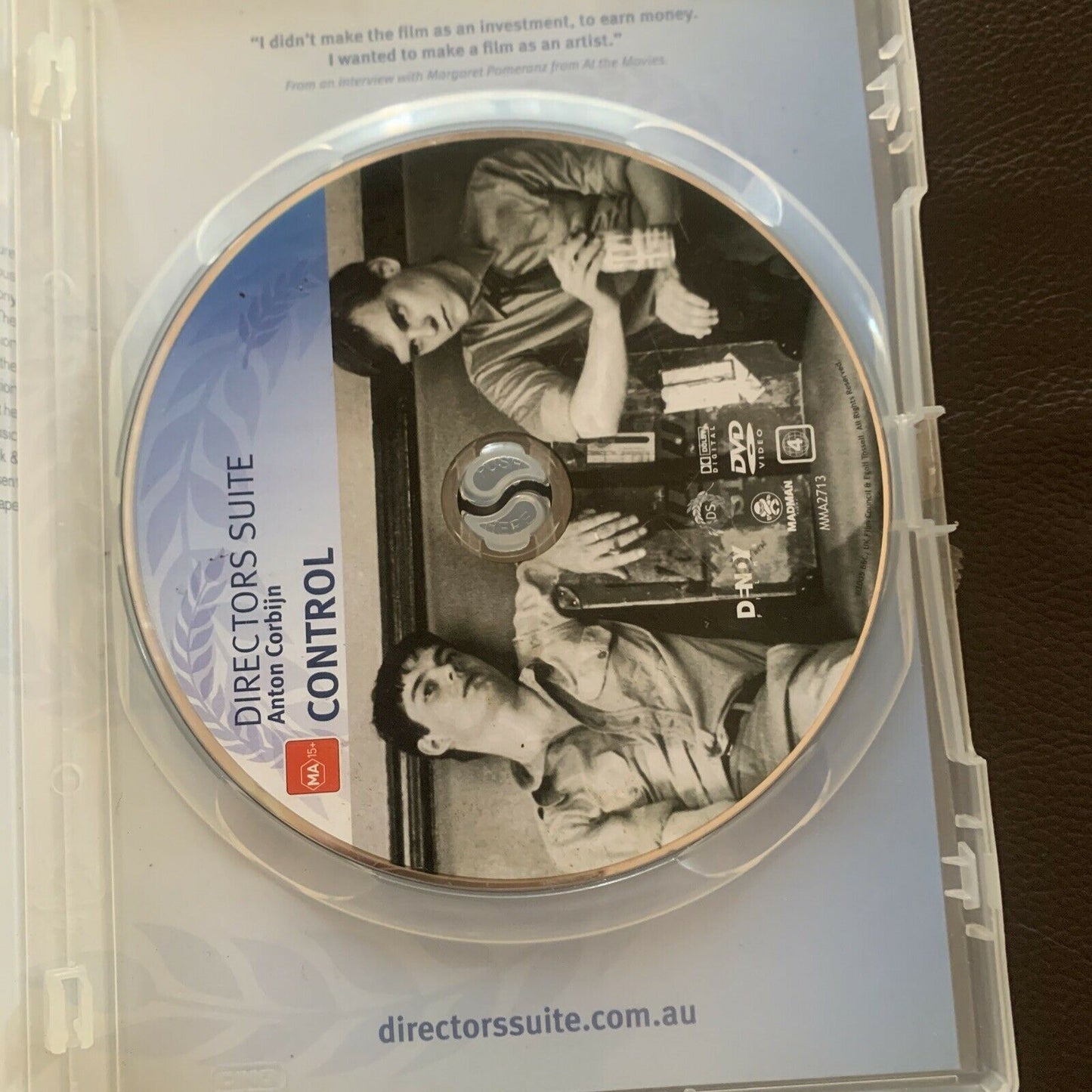 Control (DVD, 2007) Film About Ian Curtis From Joy Division. Region 4