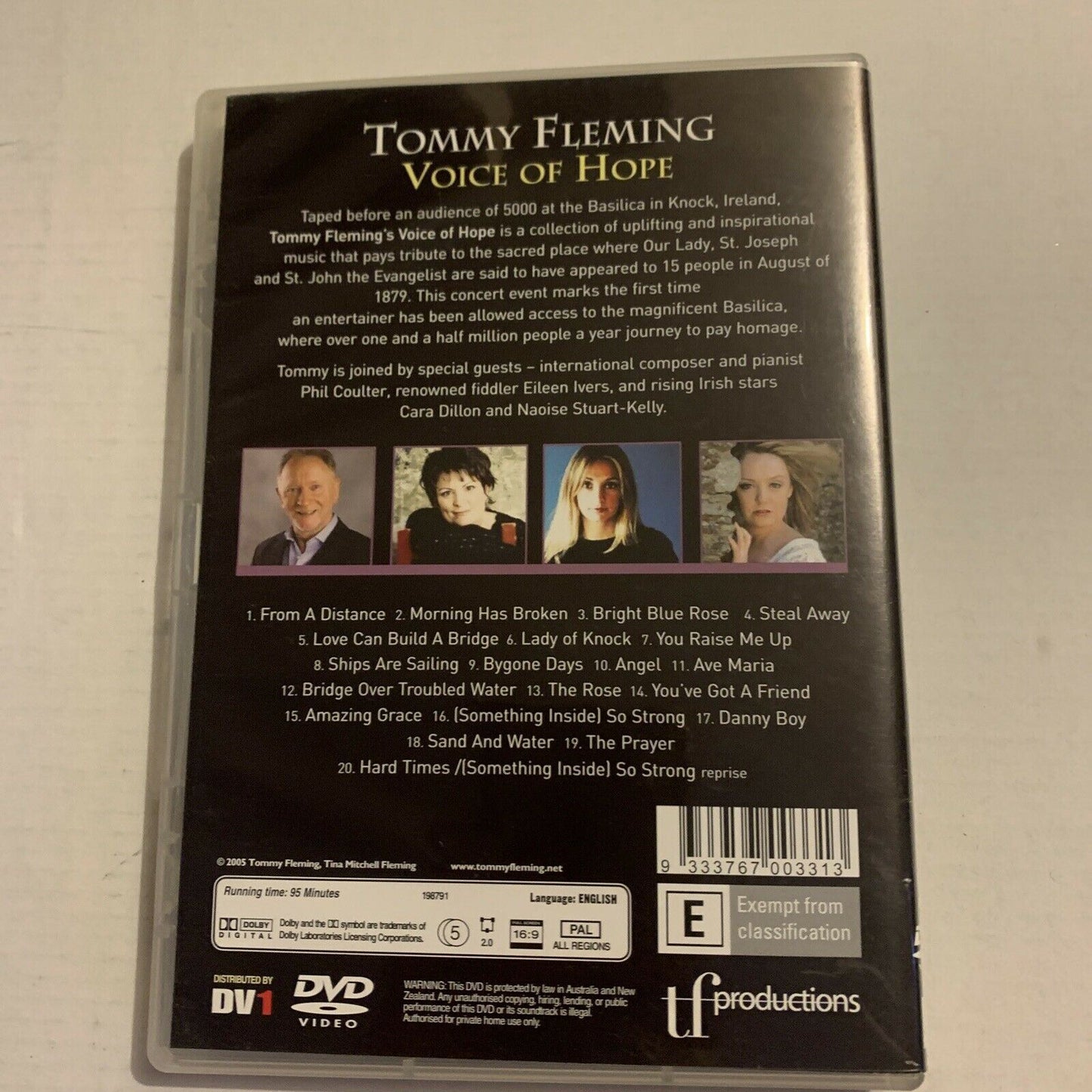 Tommy Fleming & Guests - Voice Of Hope (DVD, 2005)