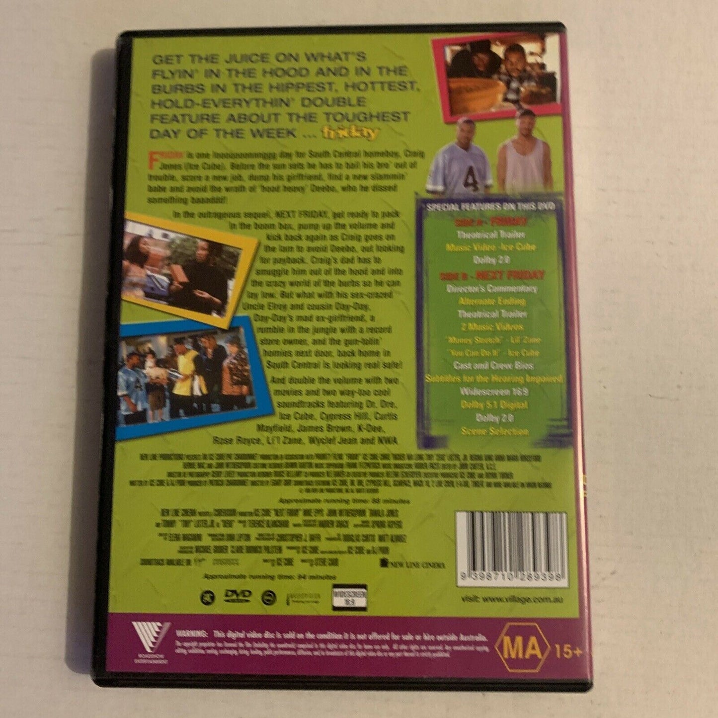Friday / Next Friday (DVD, 2001) Dr. Dre, Ice Cube, Cypress Hill. Region 4