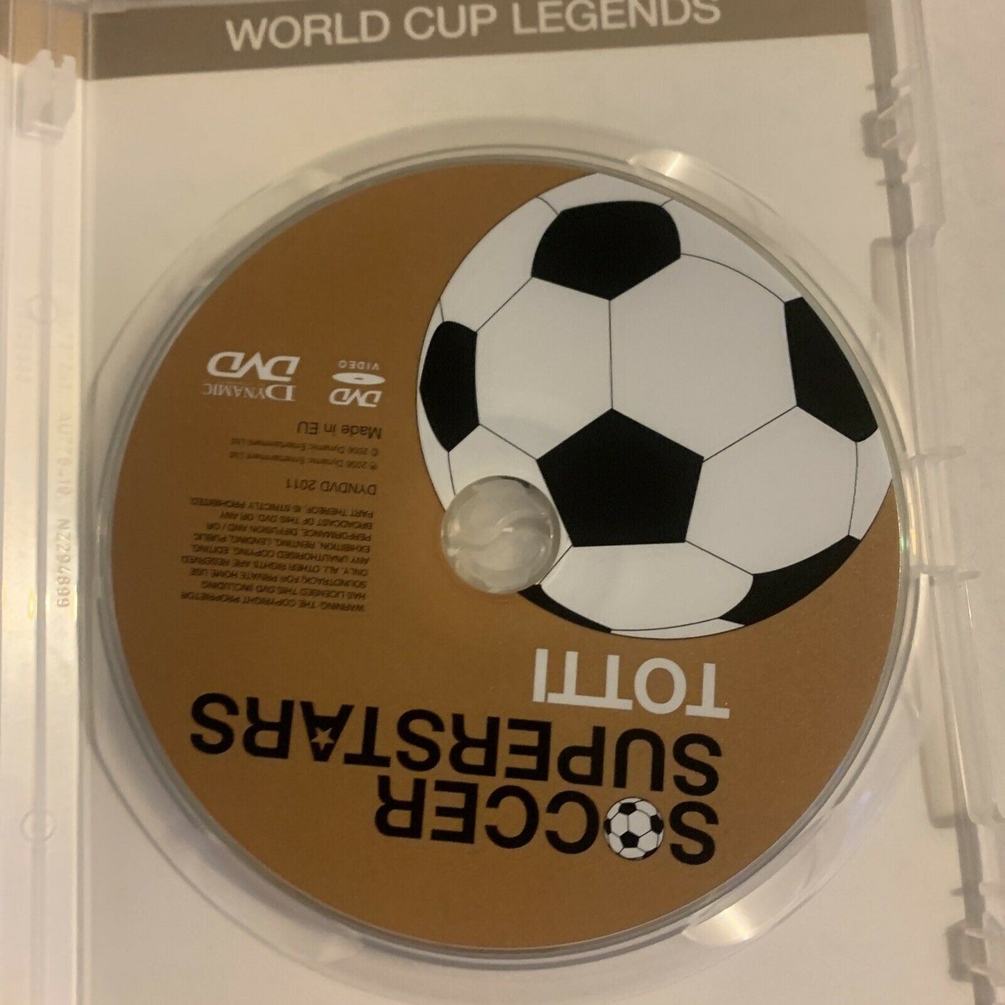 World Cup Legends: Soccer Superstars - Francesco Totti (DVD, 2006) Region 2