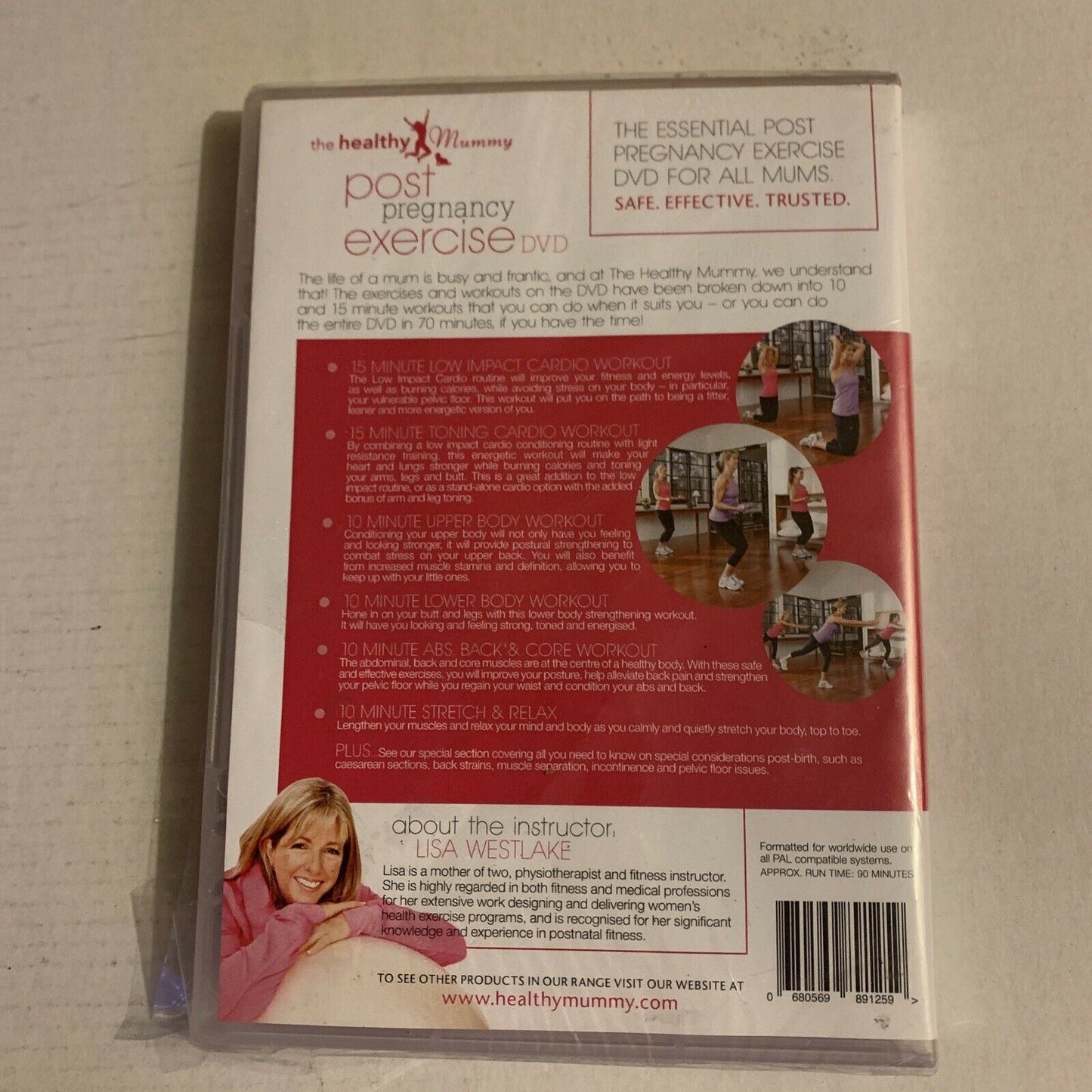 *New Sealed* Healthy Mummy: Post Pregnancy Exercise (DVD) Lisa Westlake