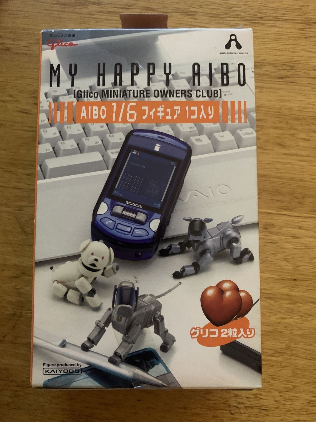 MY HAPPY AIBO ERS-311B 1/6 Miniature Figure Kaiyodo Glico JAPAN SONY