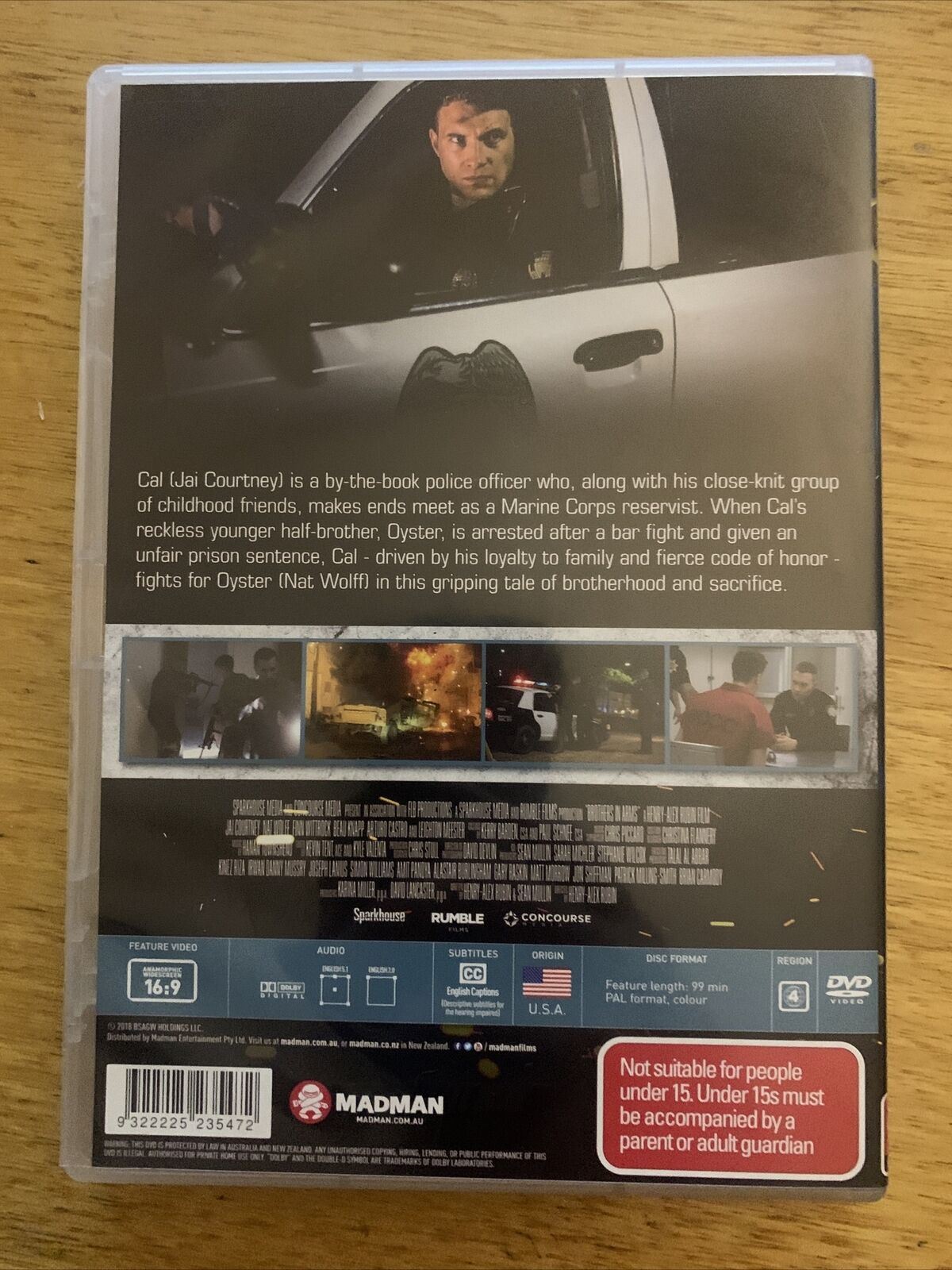 Brother in Arms (DVD, 2019) Jai Courtney, Nat Wolff, Finn Wittrock. Region 4