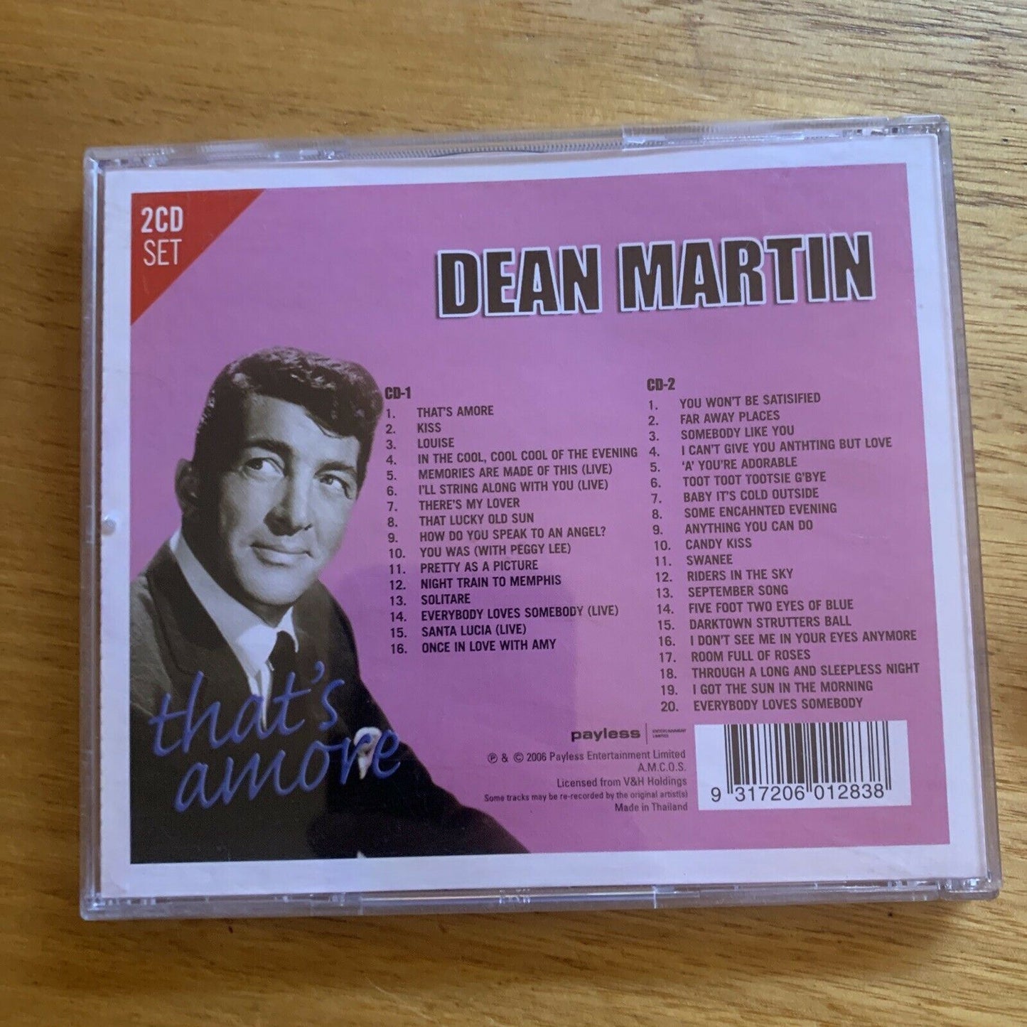 Dean Martin - That's Amore Album (CD, 2-Disc)