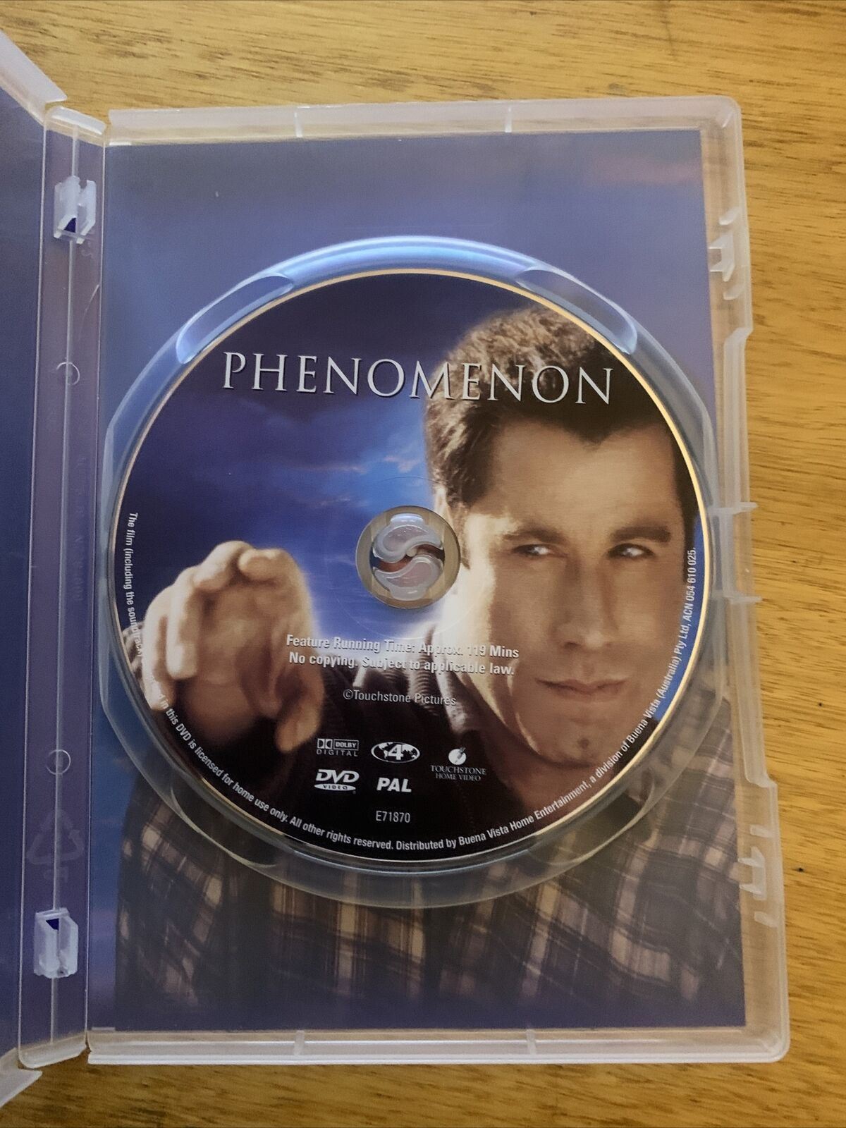 Phenomenon (DVD, 1996) John Travolta, Robert Duvall, Forest Whitaker. Region 4&2
