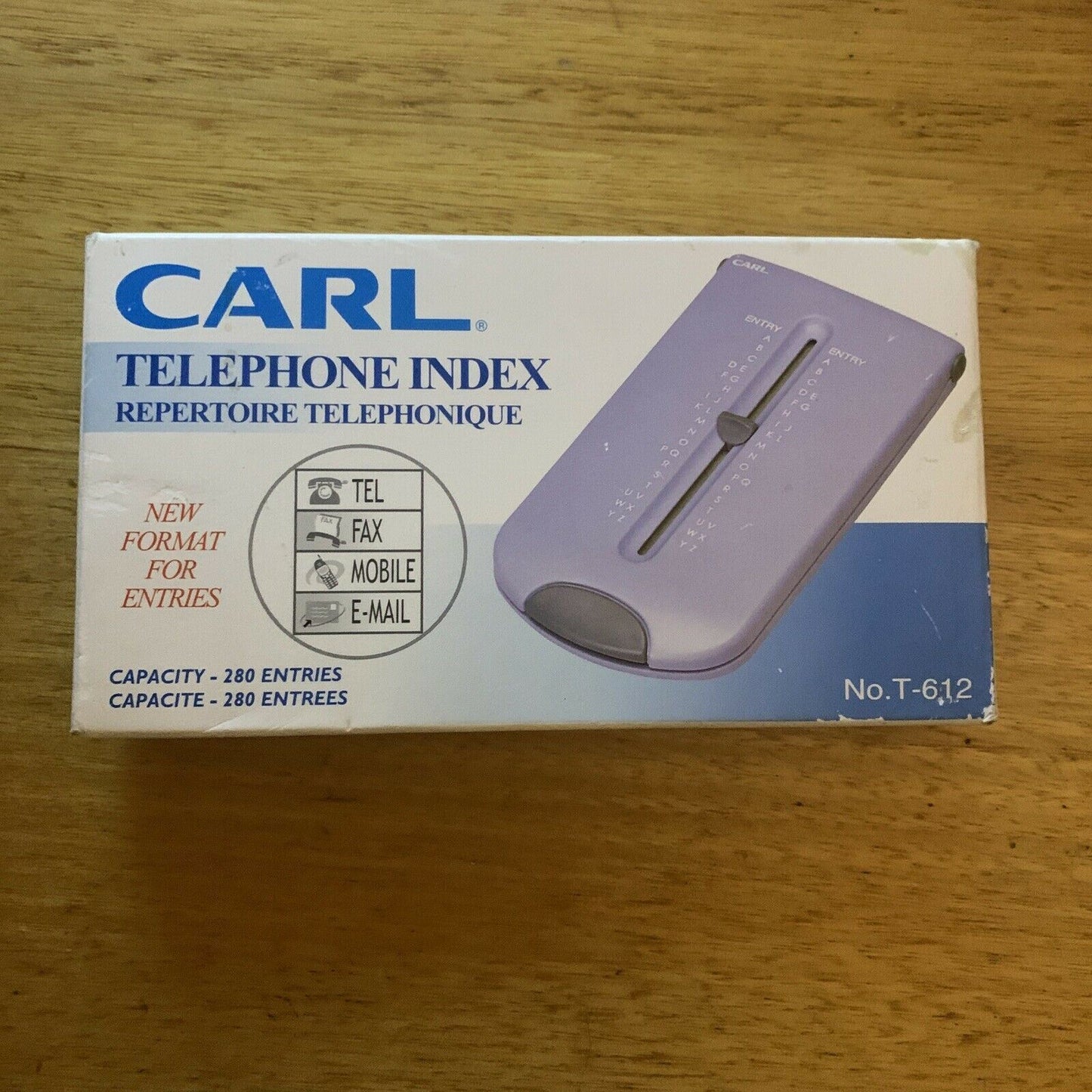 Vintage Carl Telephone Index - Name, telephone, mobile, email