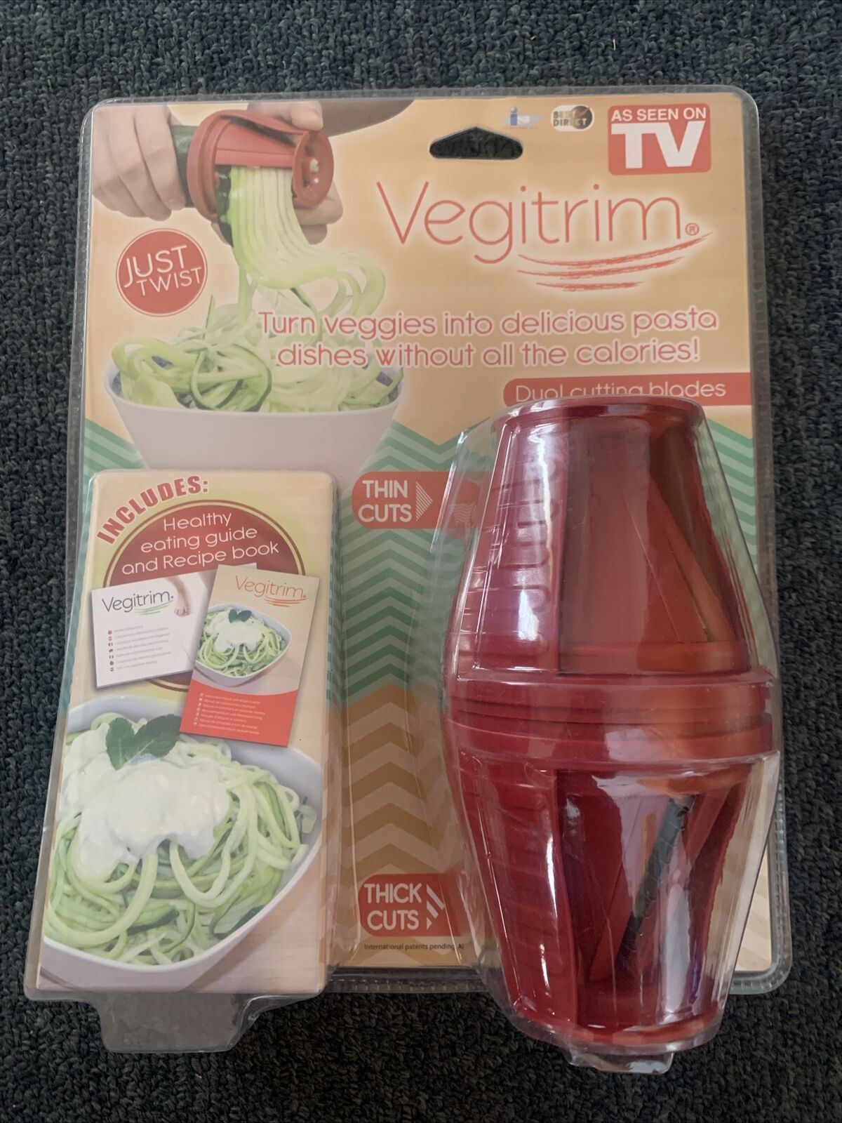 NEW Vegitrim Spiralizer - Turn Vegetables into delicious pasta - low carbs