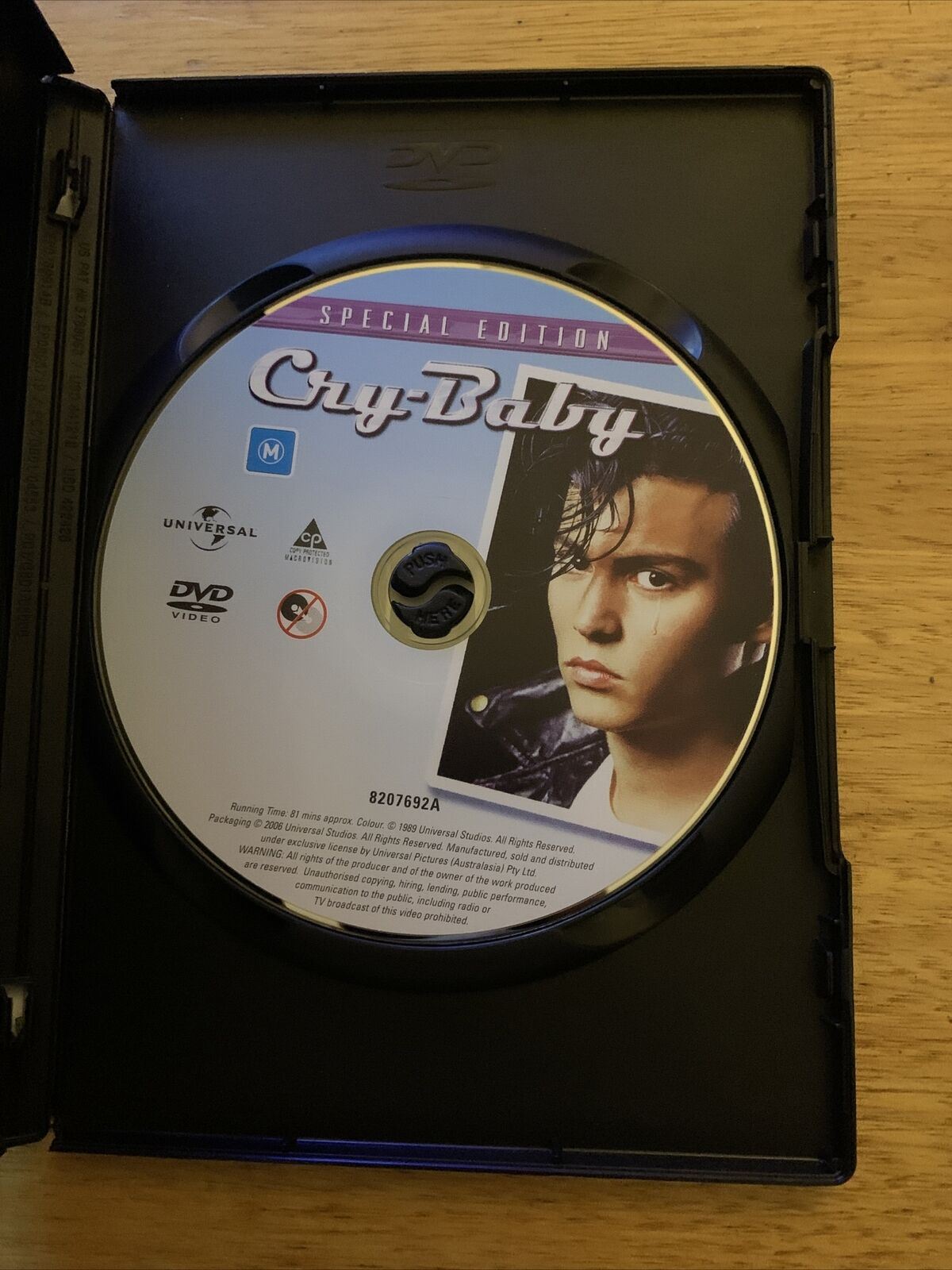 Cry Baby - Special Edition (DVD, 1990) Johnny Depp, Ricki Lake. Region 4&2