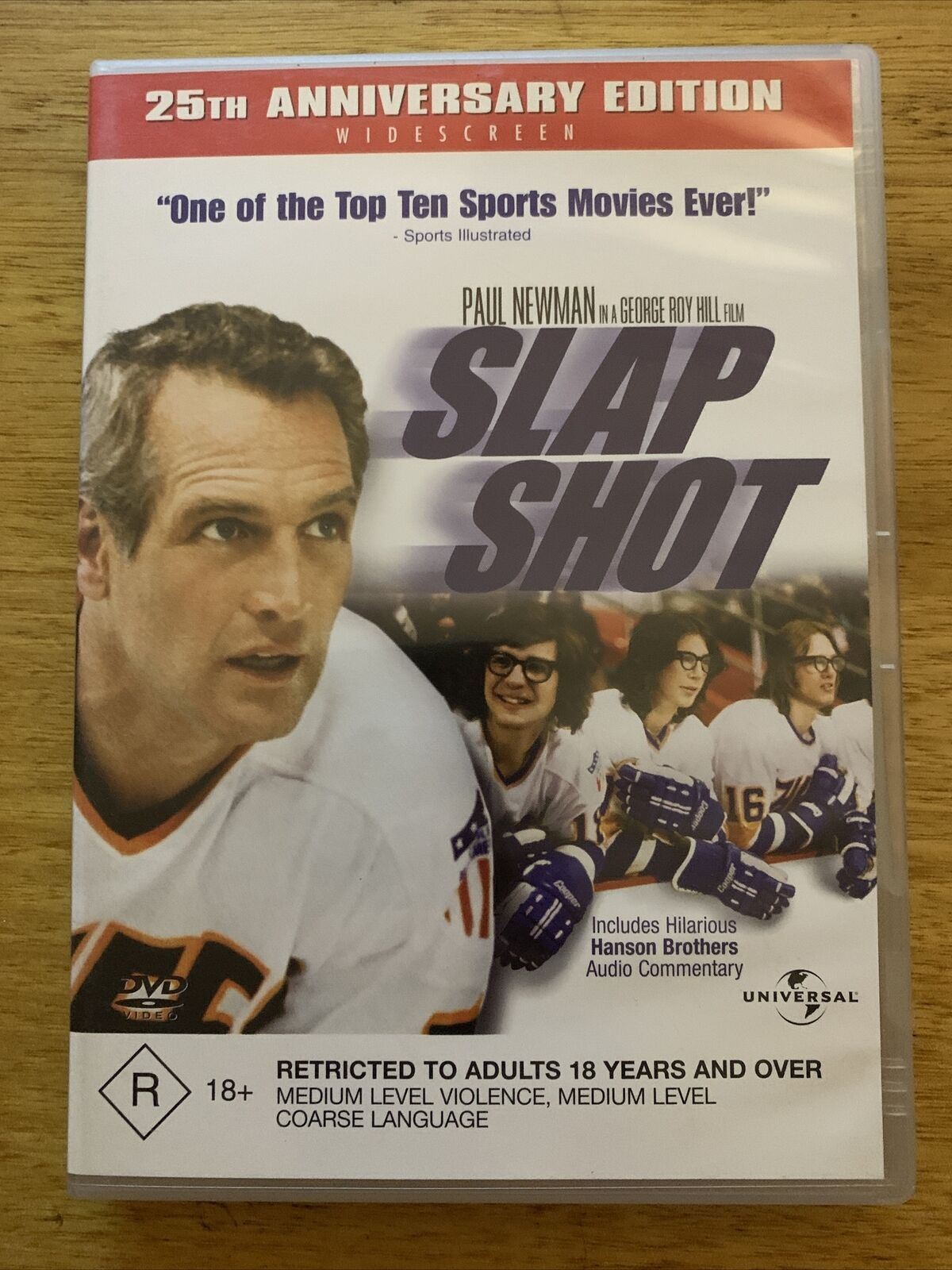 Slap Shot (DVD, 1977) Paul Newman, Michael Ontkean, Strother Martin. Region 4&2