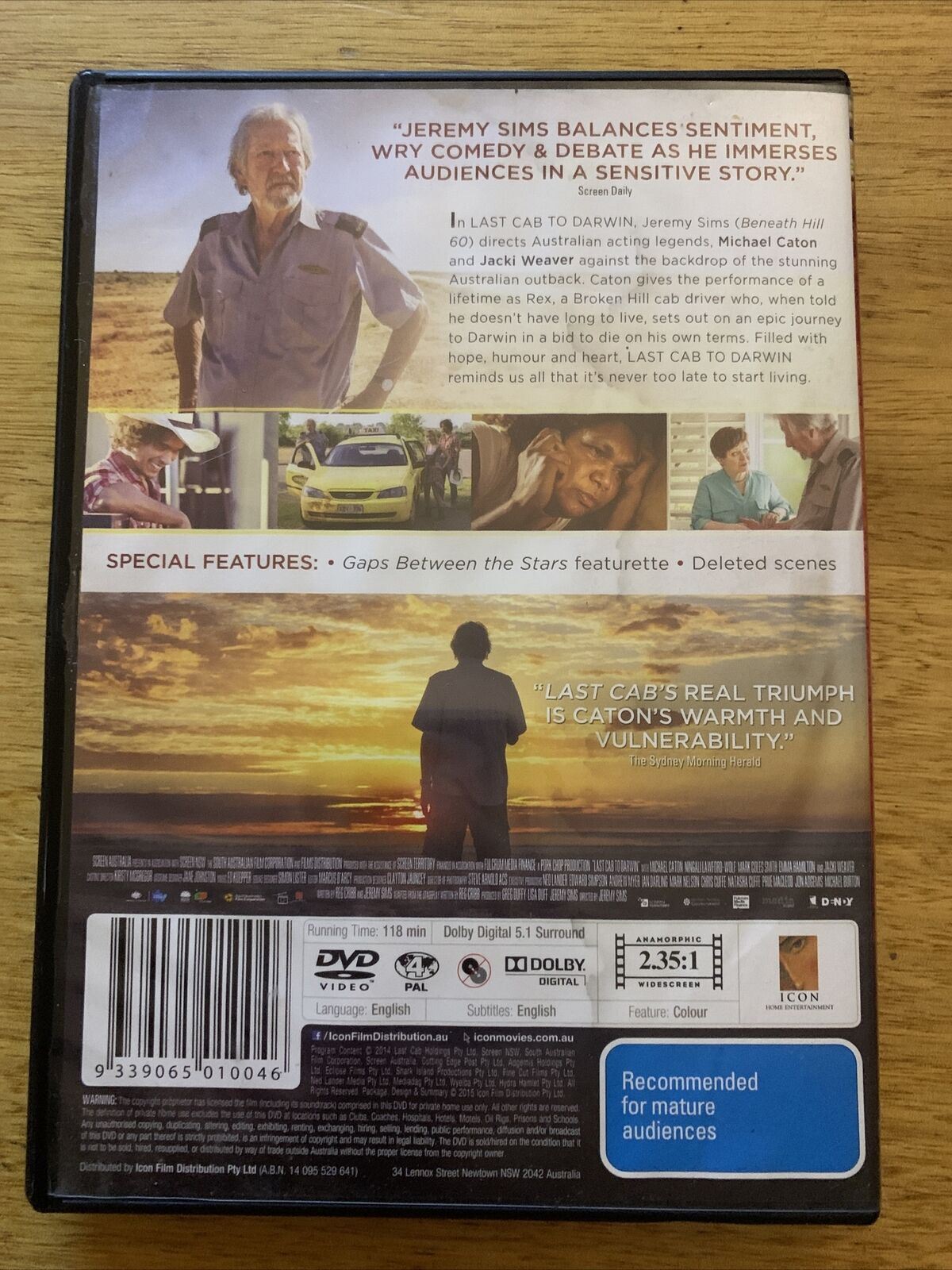 Last Cab To Darwin (DVD, 2015) Michael Caton, Ningali Lawford. Region 4